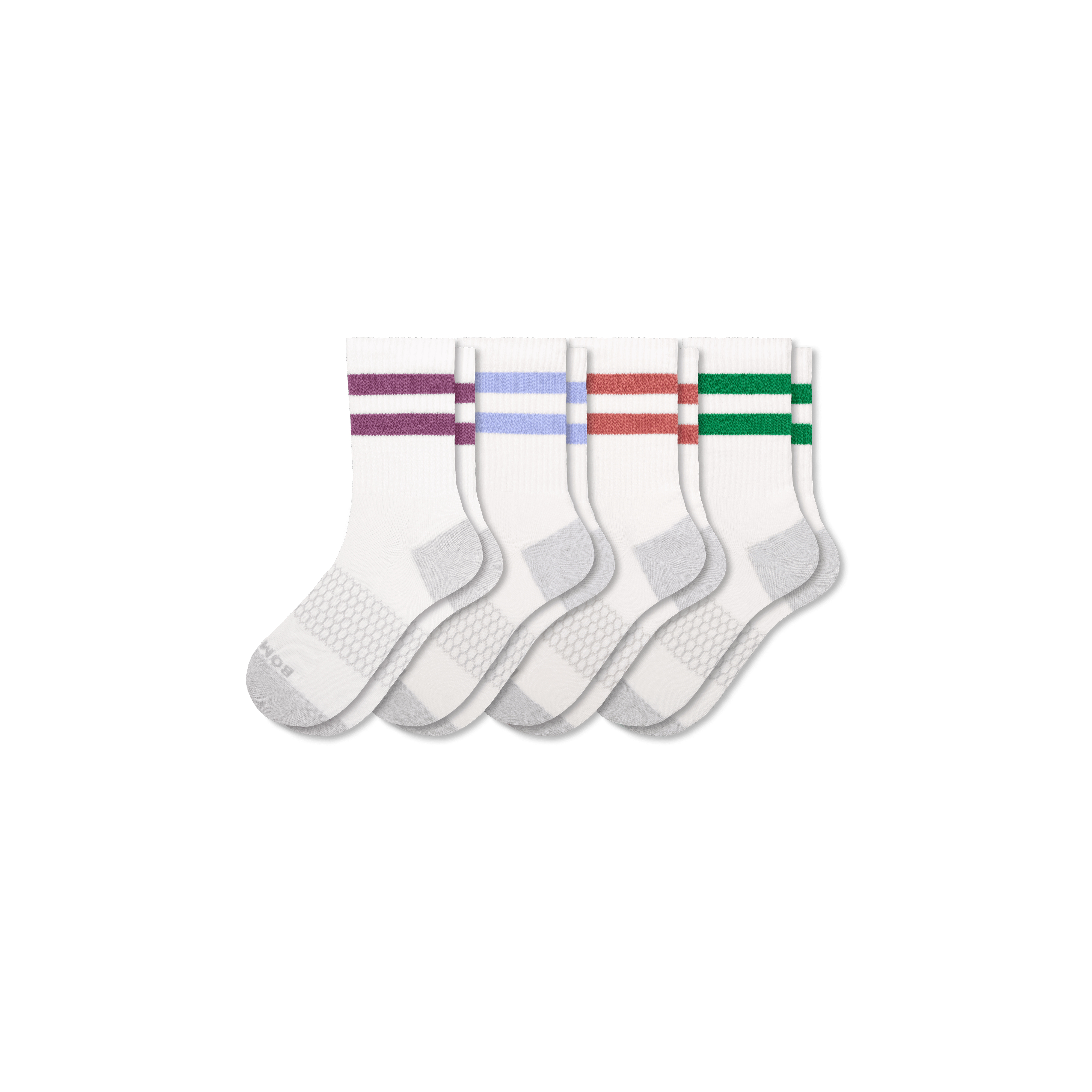 Bombas Women's Vintage Stripes Half Calf Socks 4-Pack