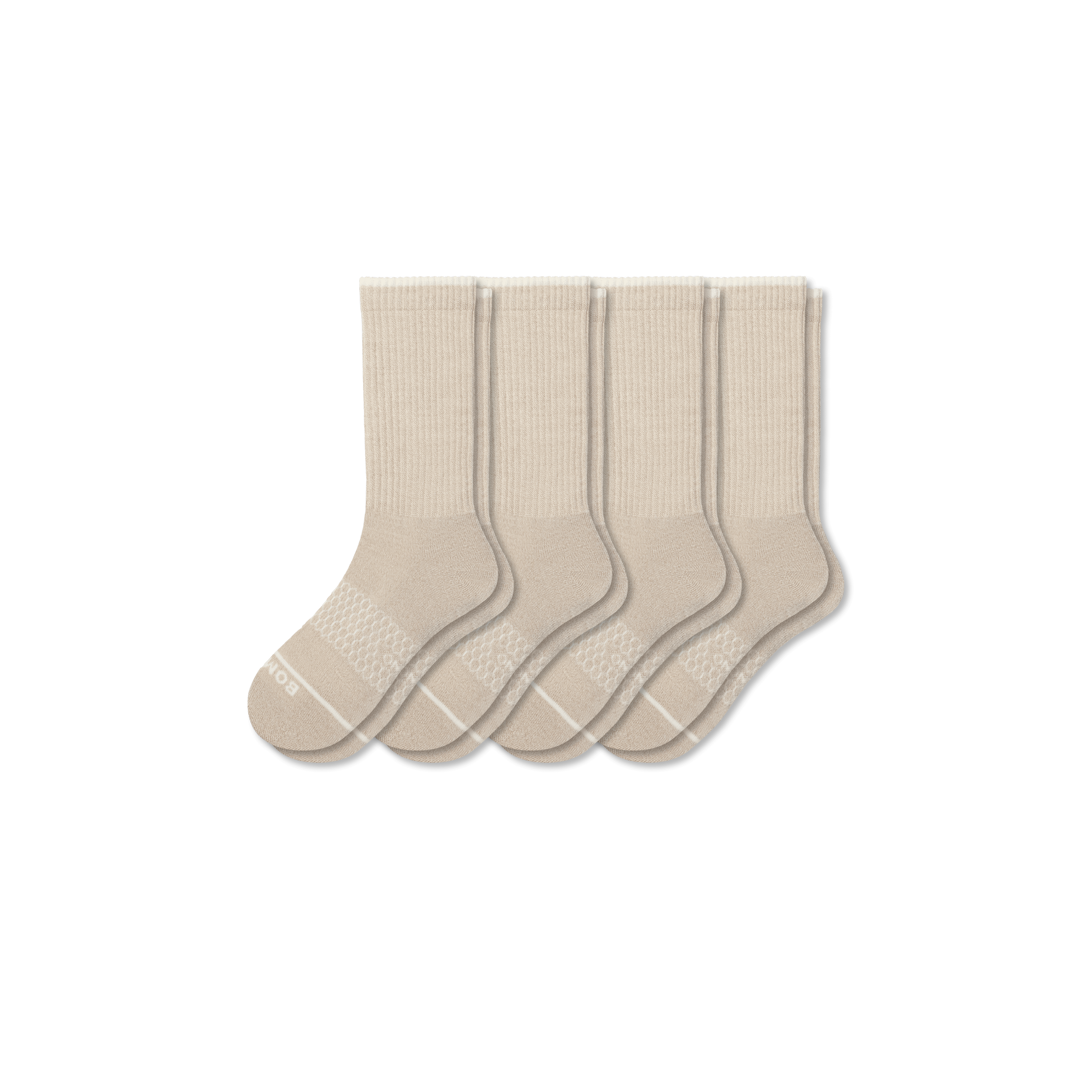Bombas Merino Wool Blend Calf Sock 4-pack In Brown