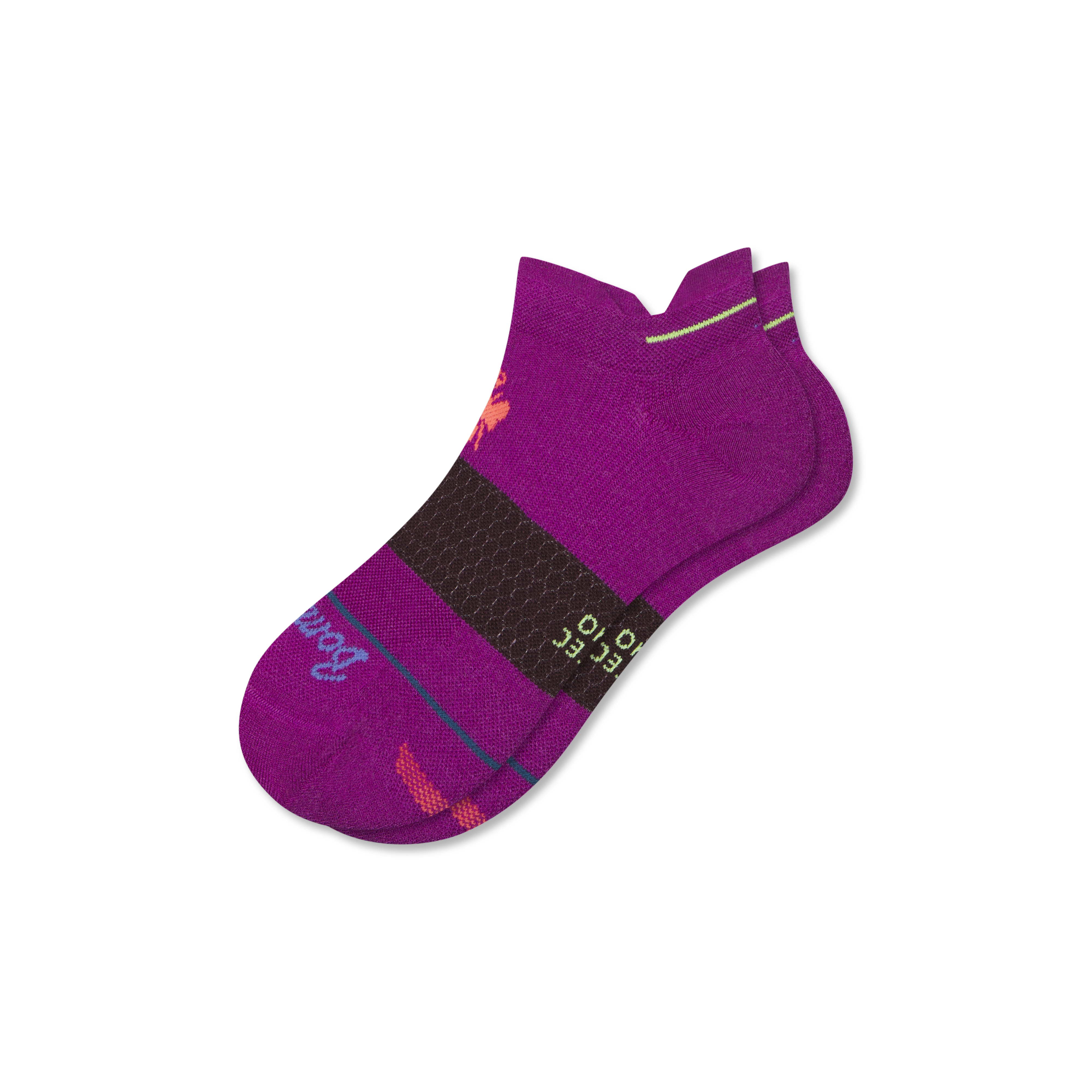 Bombas Merino Wool Blend Athletic Ankle Socks In Vivid Magenta