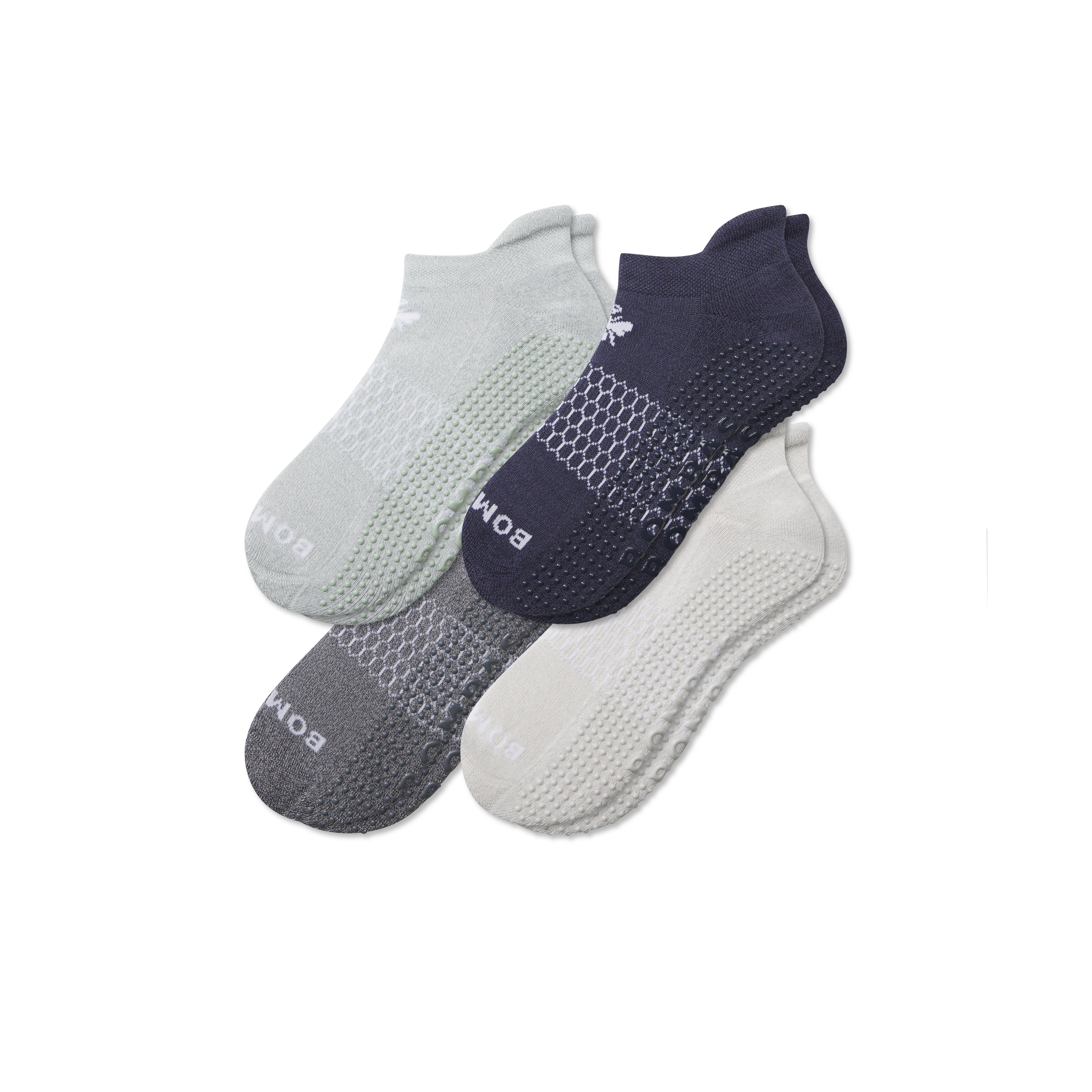 Bombas Gripper Ankle Sock 4-pack In Harbor Navy Mix