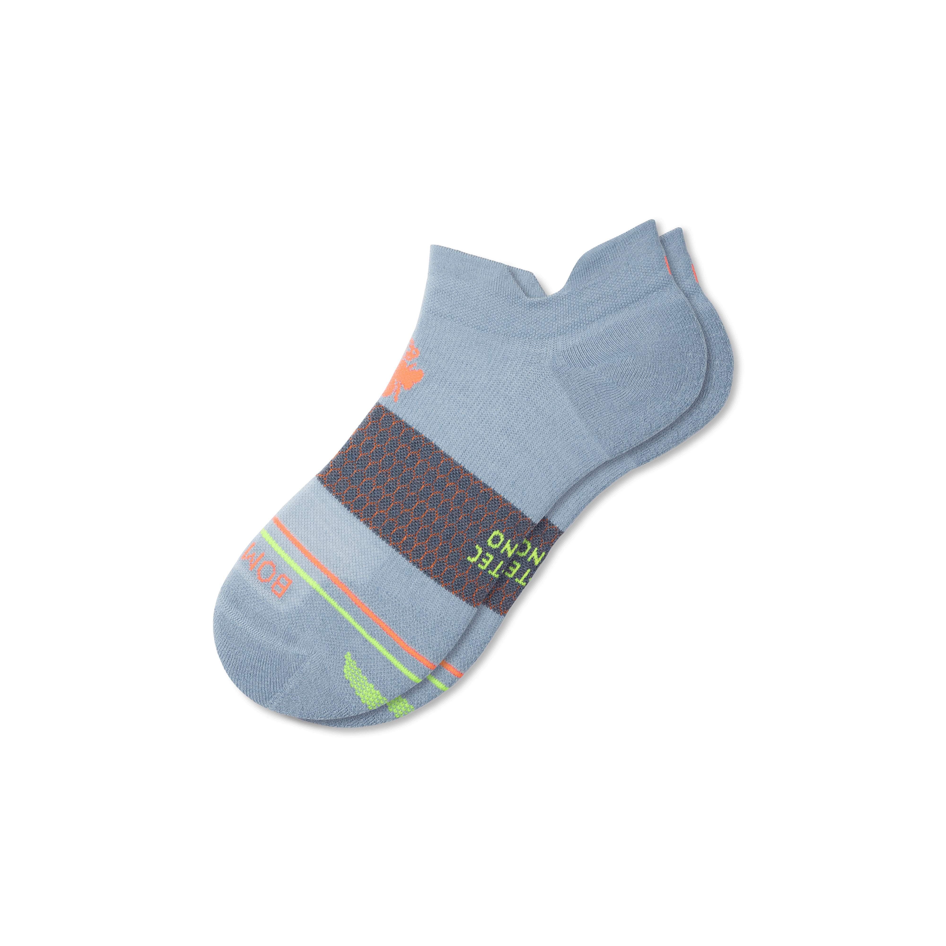 Shop Bombas Merino Wool Blend Athletic Ankle Socks In Ocean Fog
