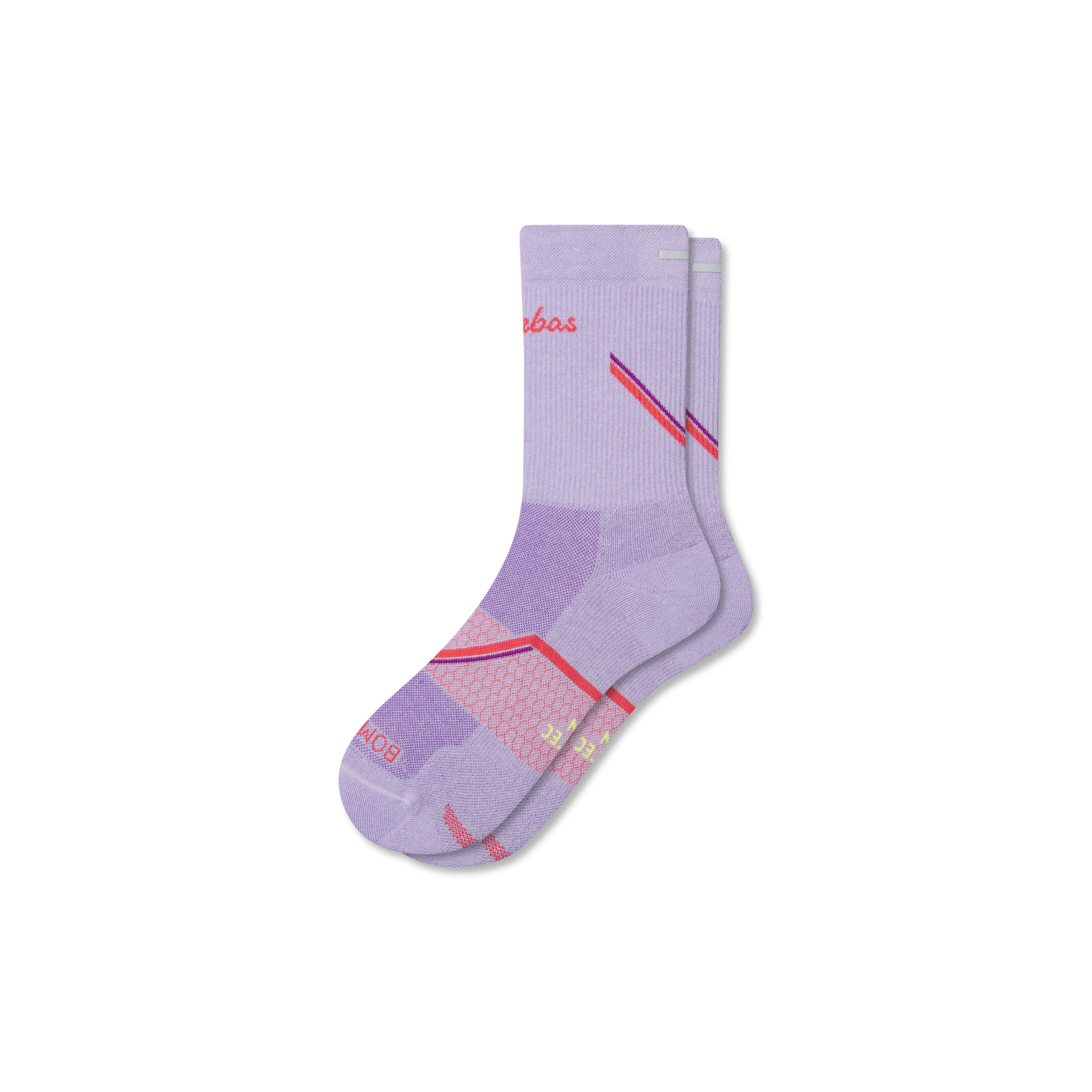 Bombas Running Half Calf Socks In Purple