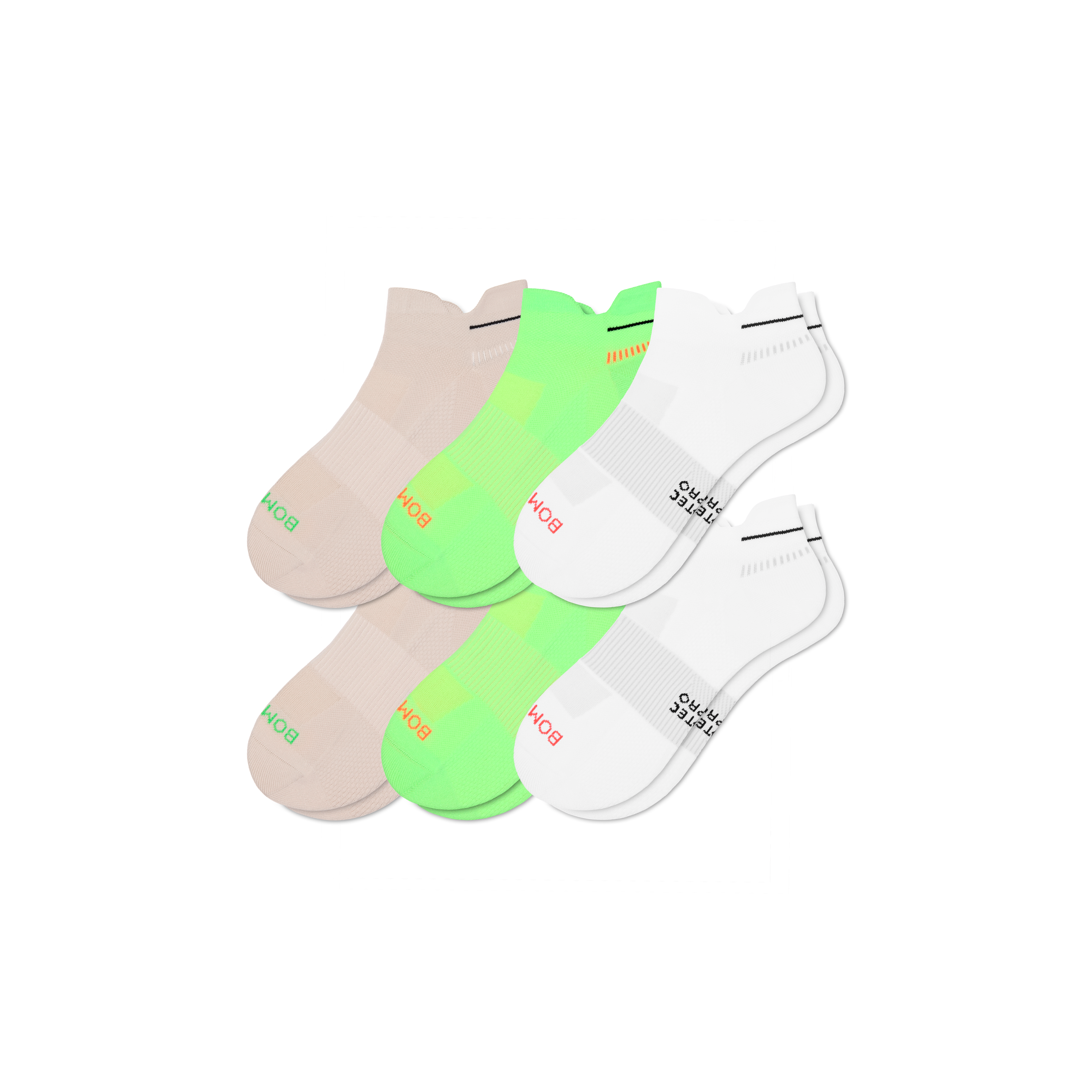 Bombas Runpro Ankle Sock 6-pack