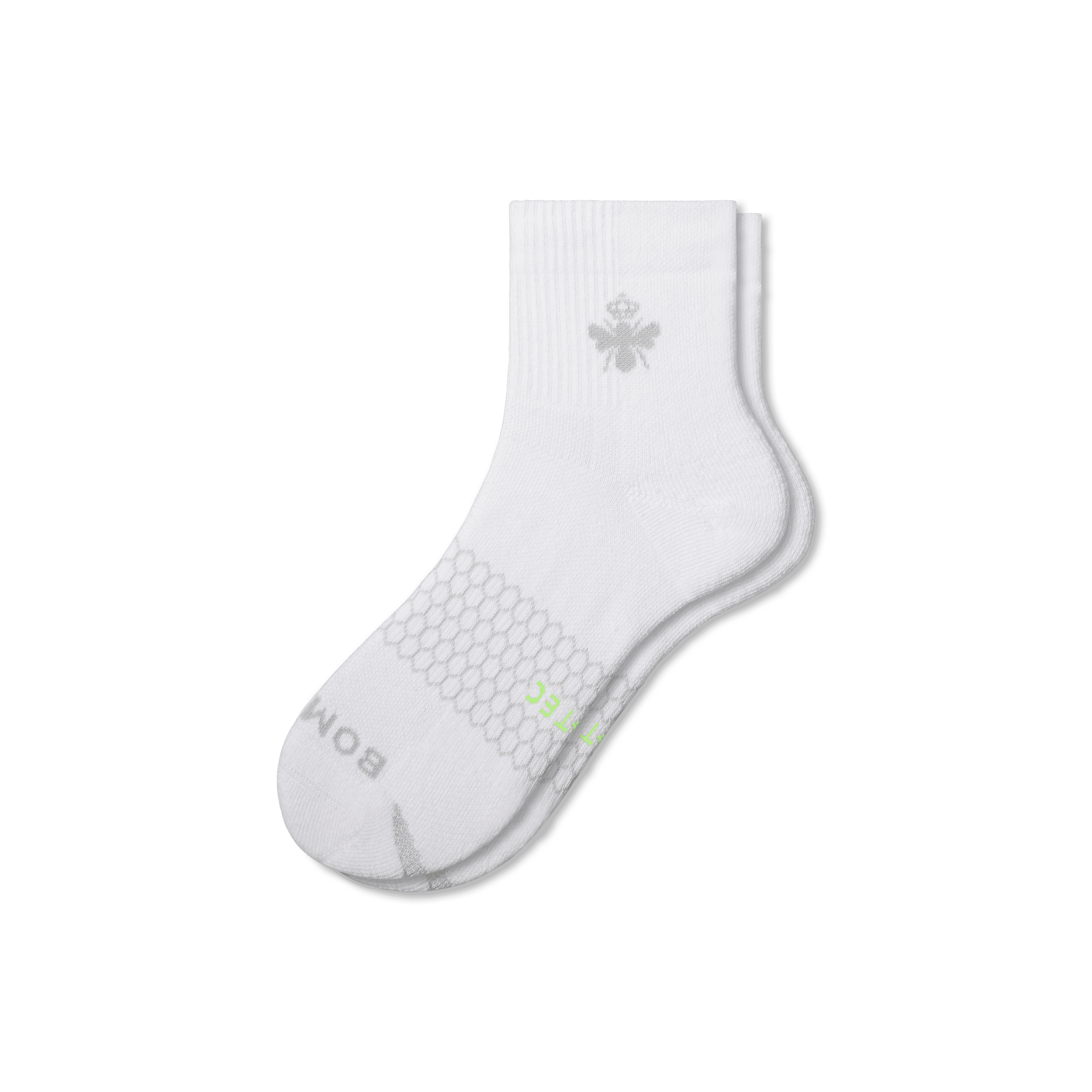 Bombas All-purpose Performance Quarter Socks In White