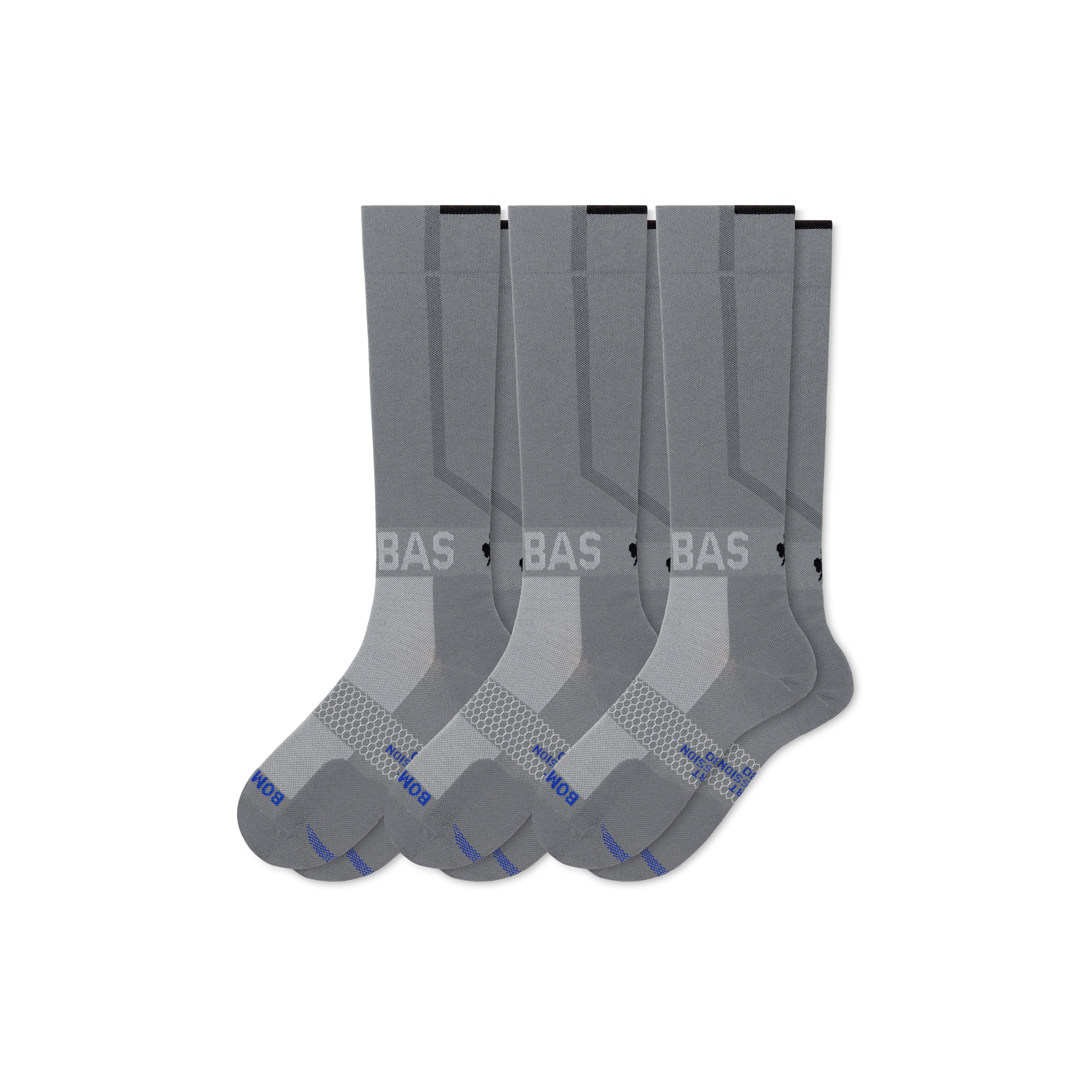 Bombas Sport Compression Knee High Sock 3-pack (20-30mmhg) In Stargaze