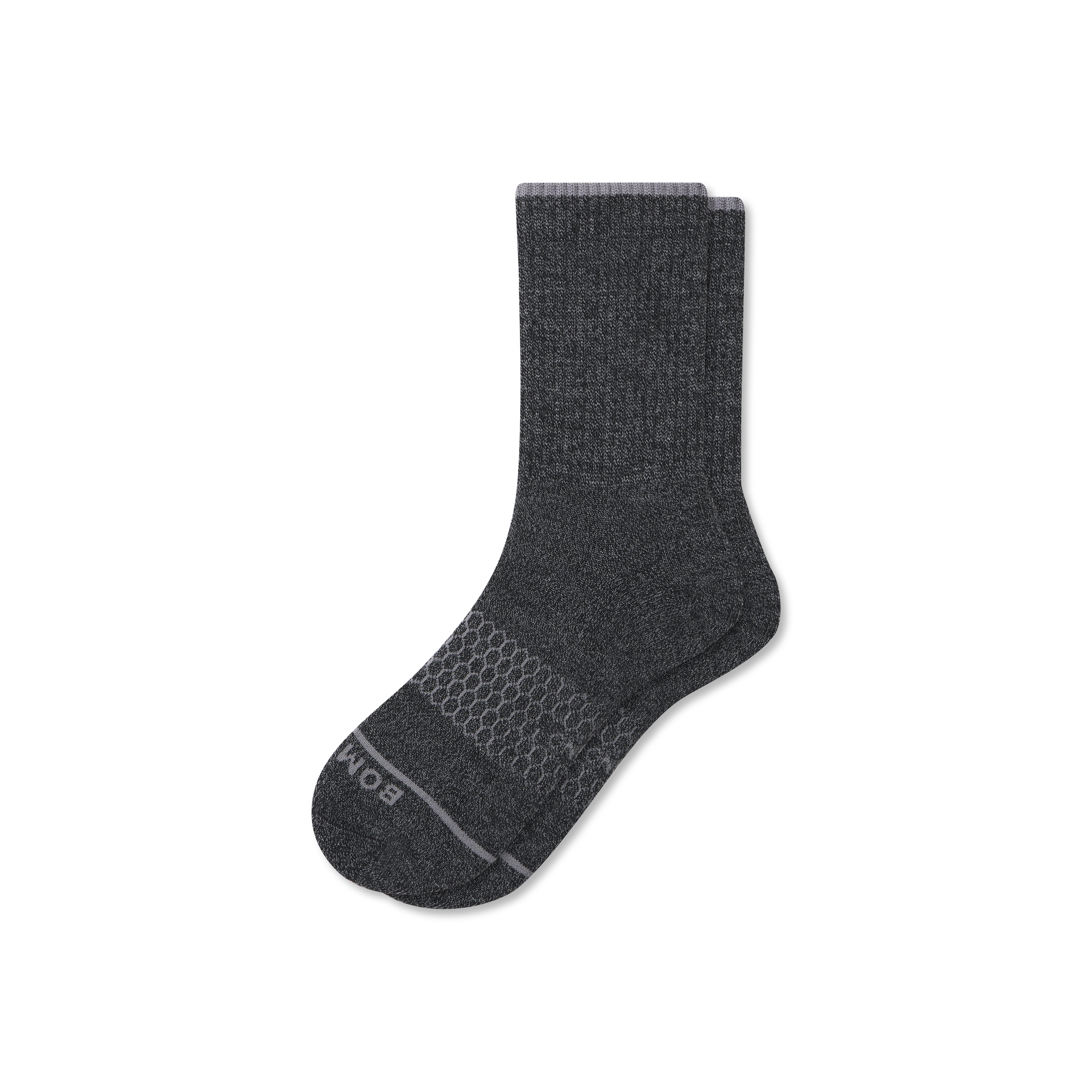 Bombas Merino Wool Blend Half Calf Socks In Charcoal