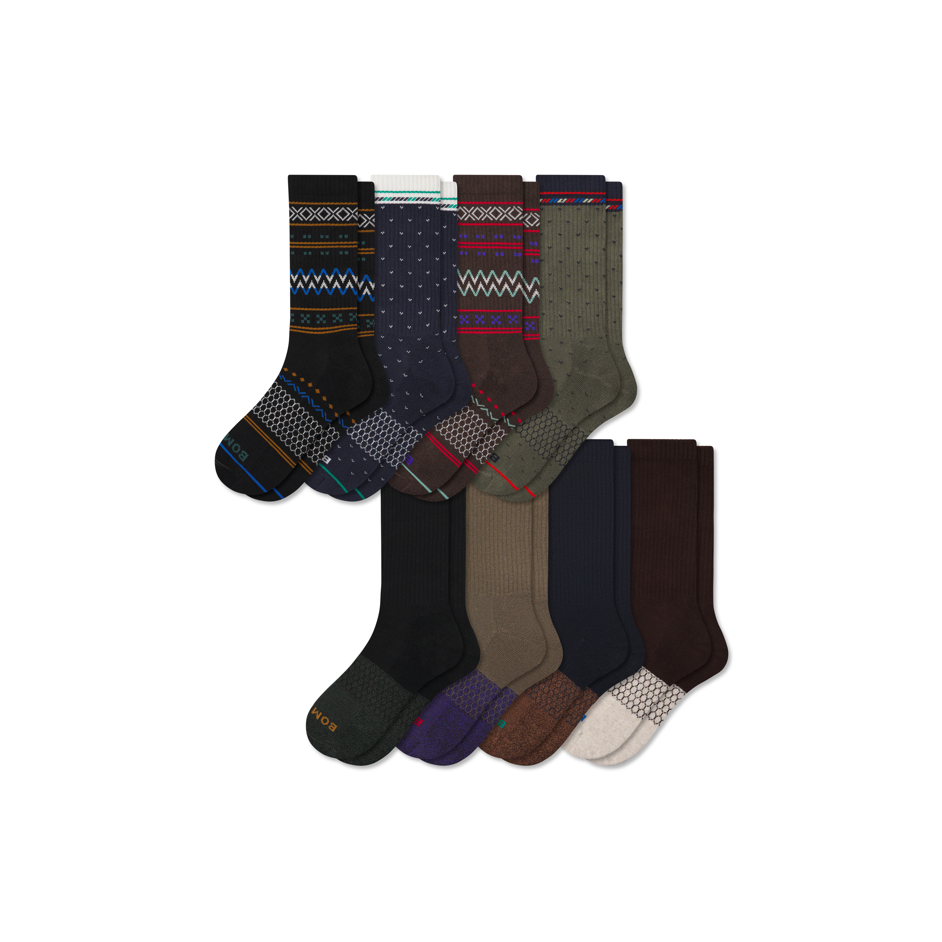 Bombas Calf Sock 8-pack