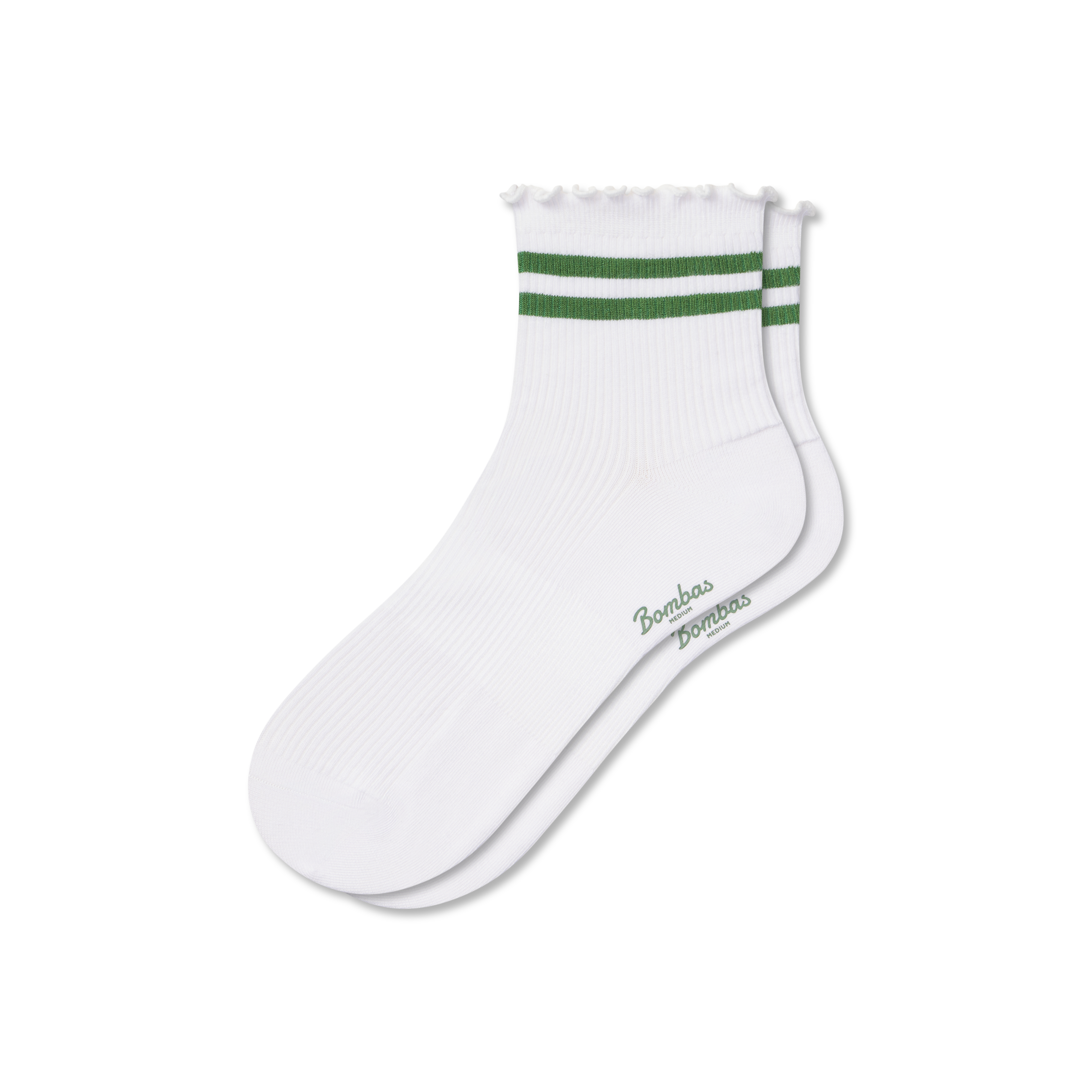 Bombas Ruffle Rib Quarter Socks