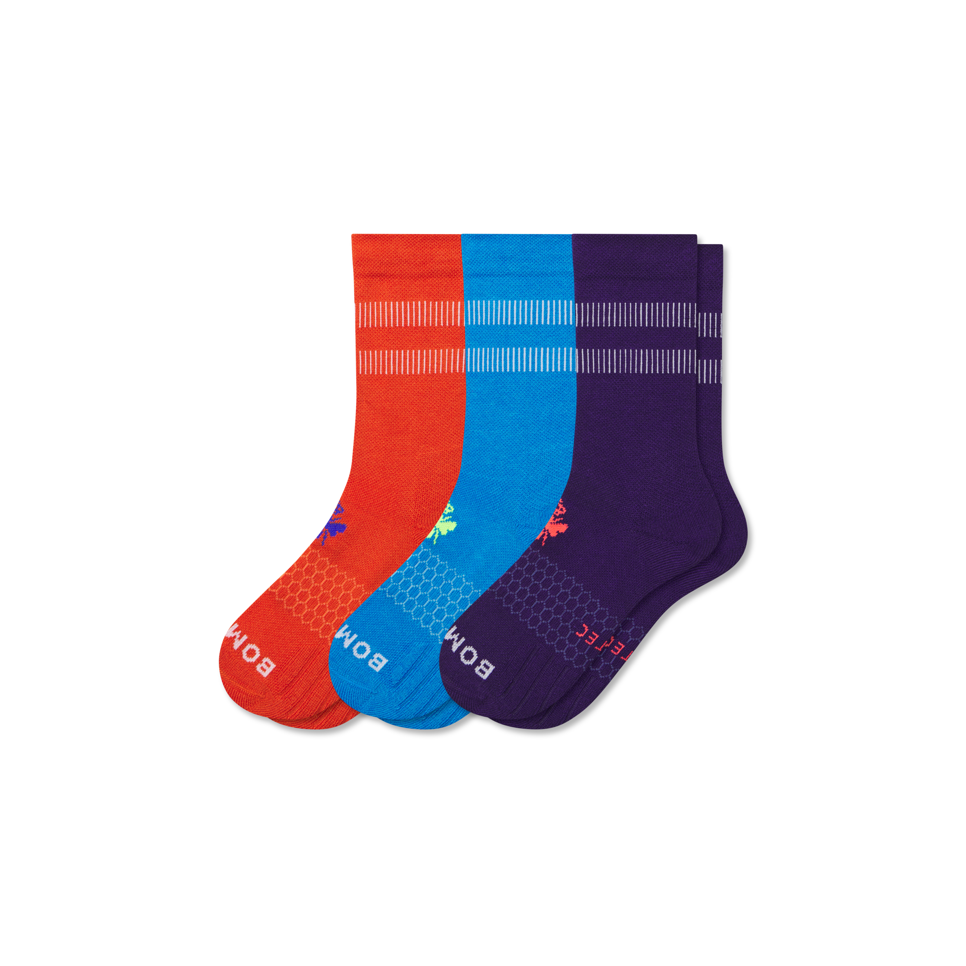 bombas Youth All-Purpose Performance Calf Sock 3-Pack