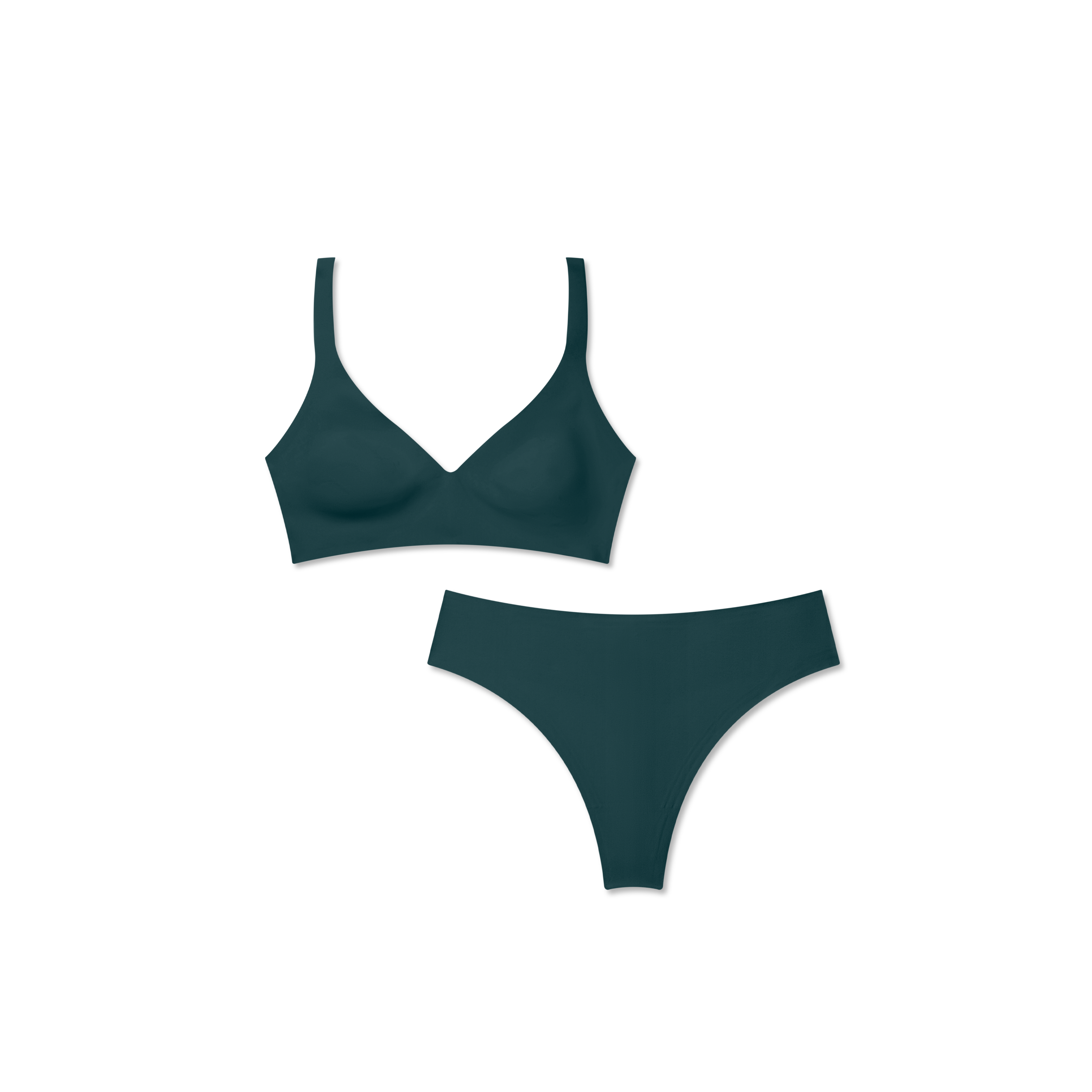 Women’s No Show Plunge Bralette + Thong Pack