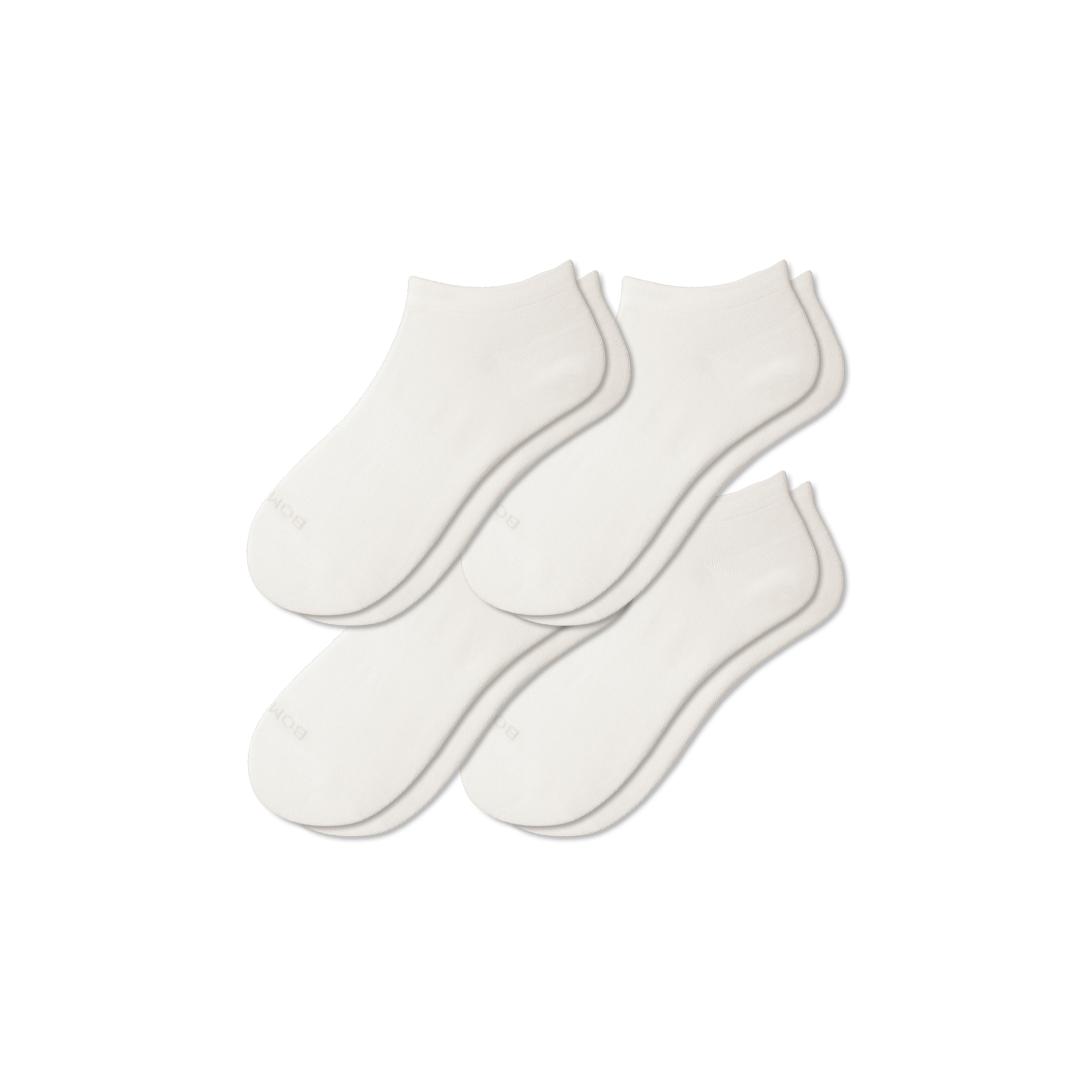Bombas Lightweight Ankle Sock 4-pack In Soft White