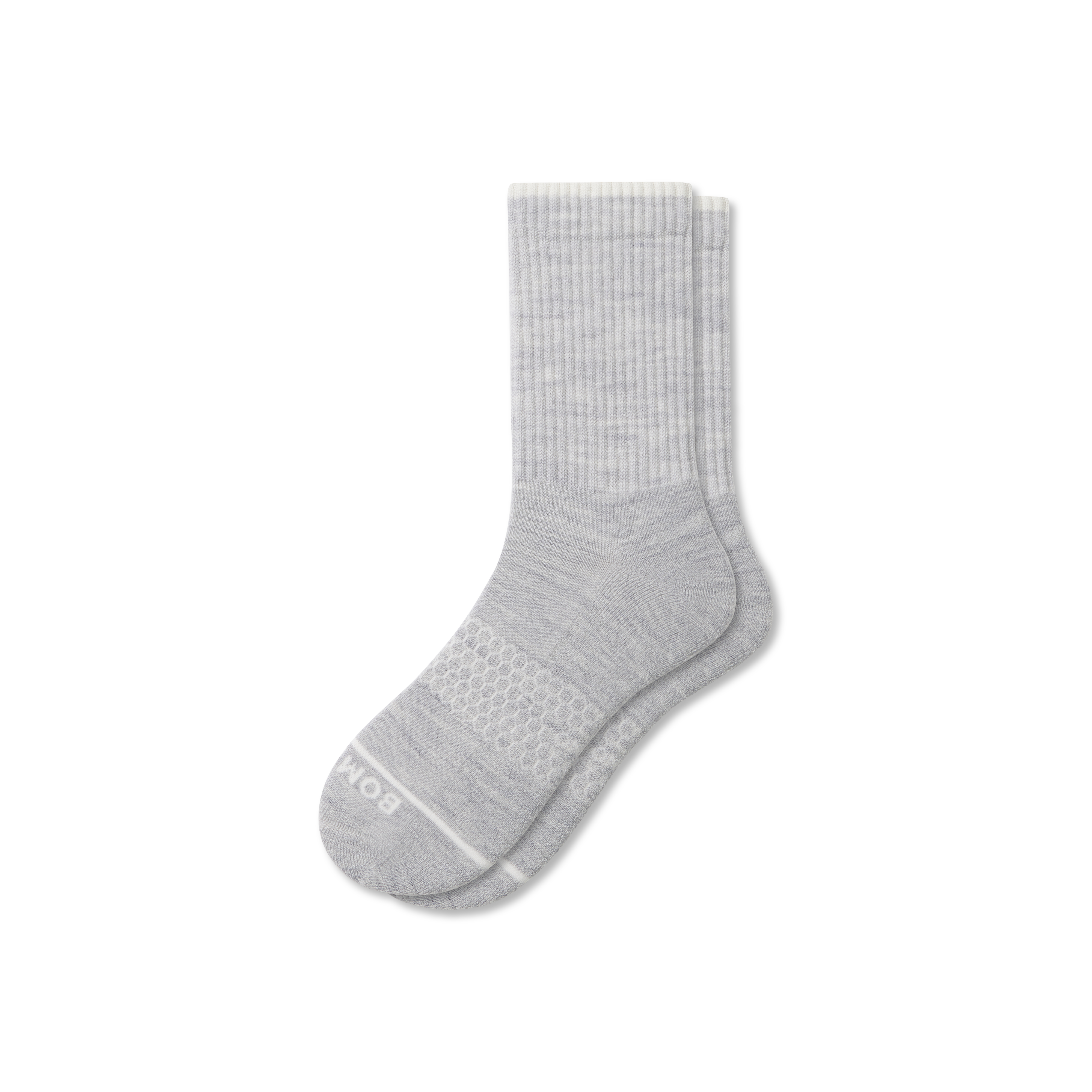 Bombas Merino Wool Blend Half Calf Socks In Light Grey