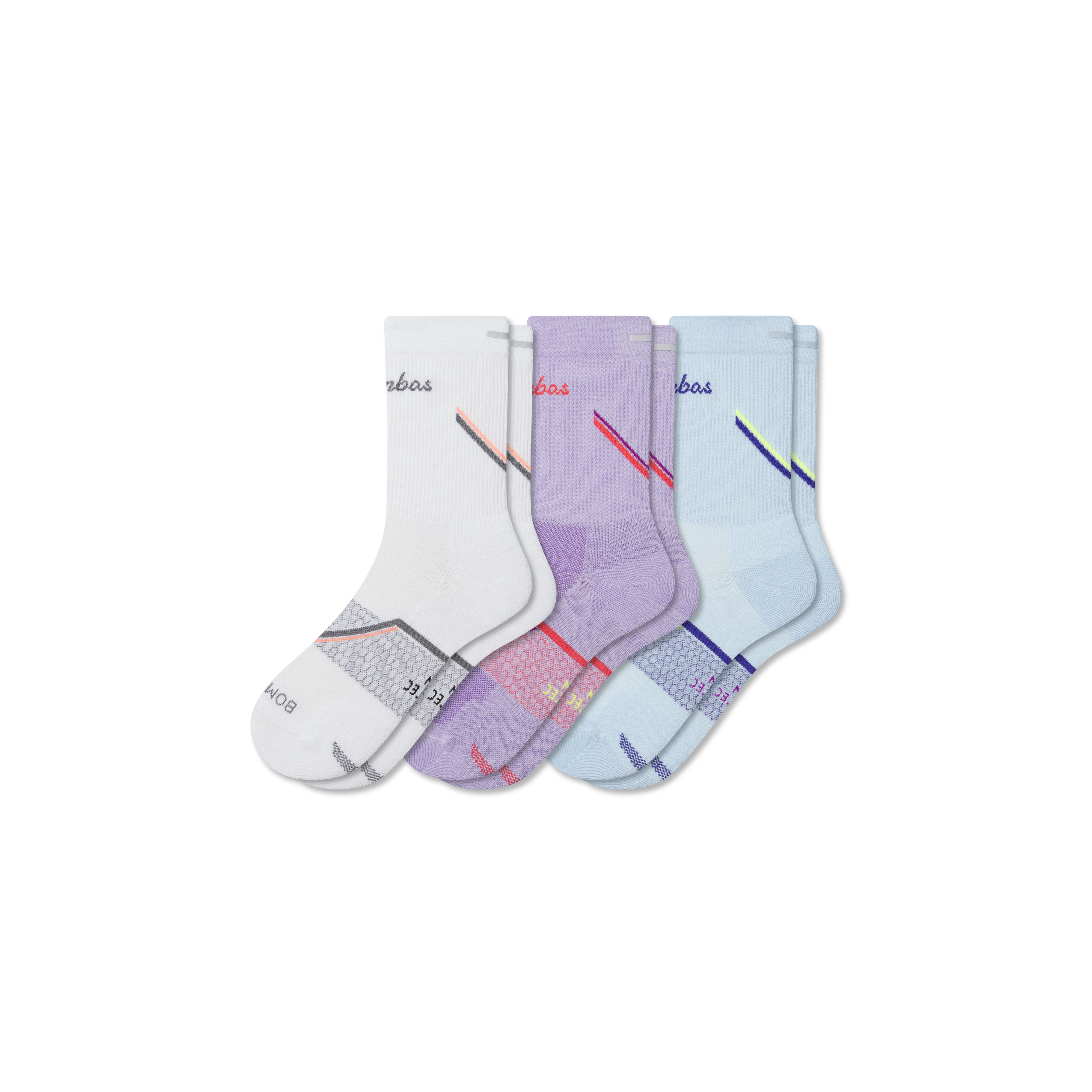 Bombas Running Half Calf Sock 3-pack In Multi