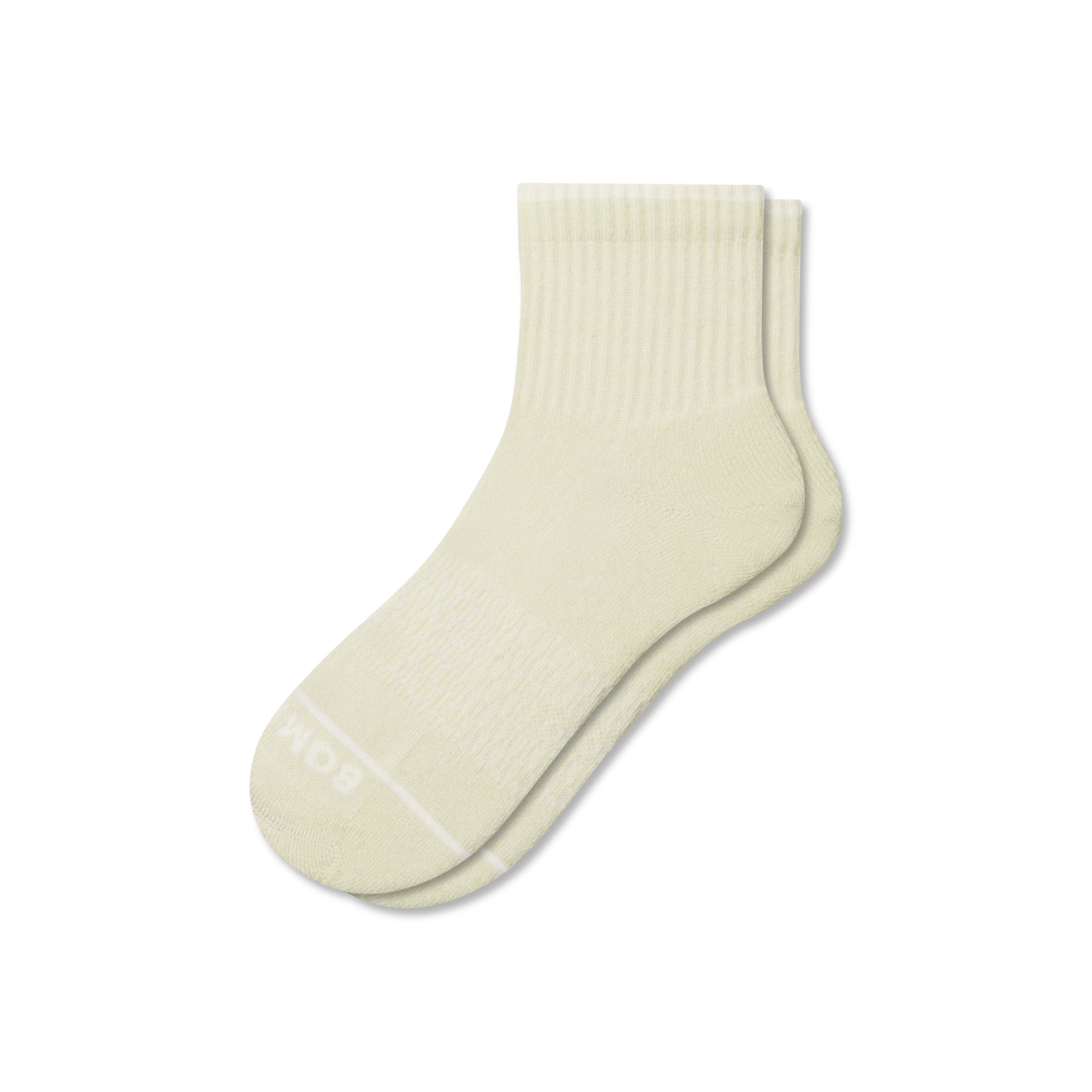 Bombas Merino Wool Blend Quarter Socks In White