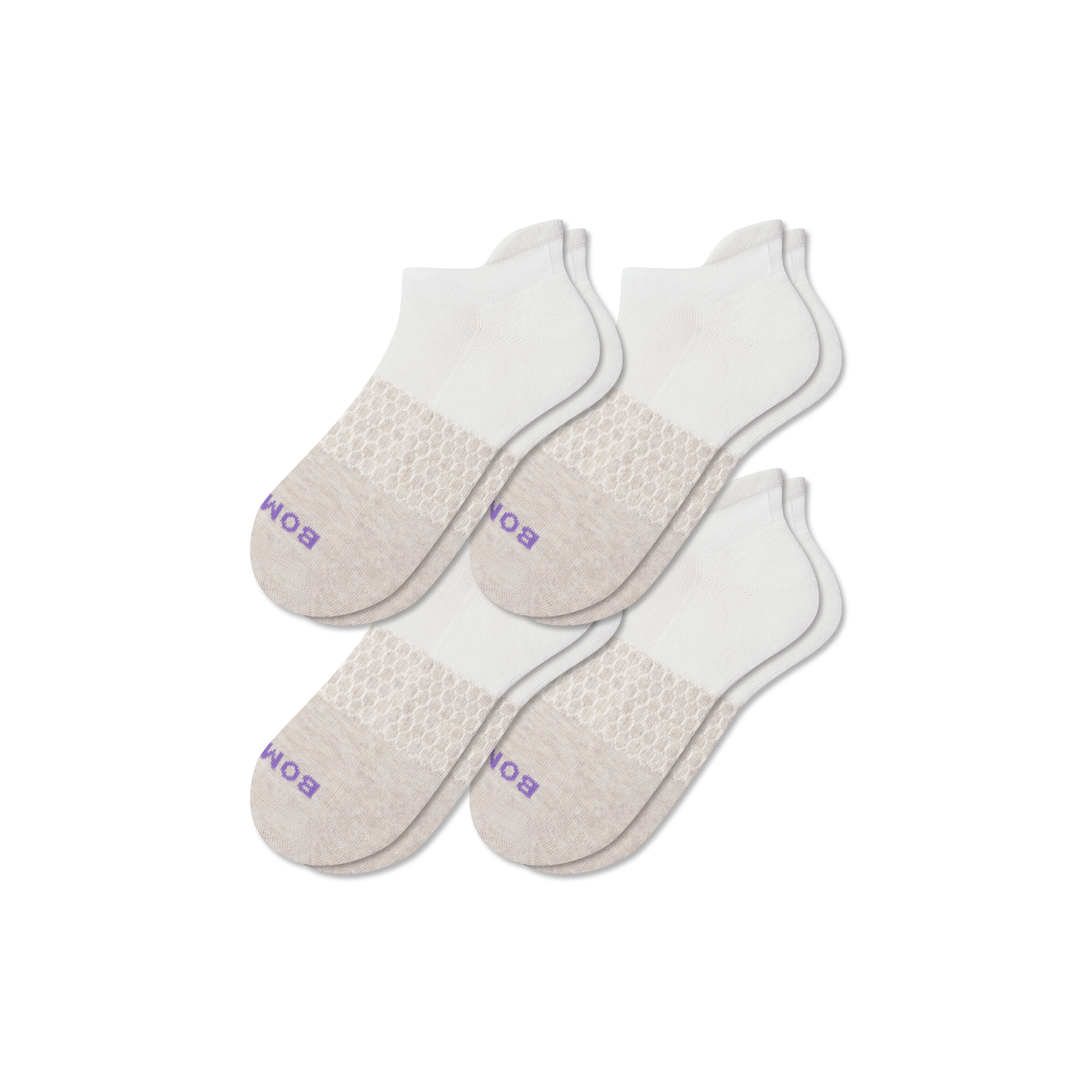 Bombas Marl Ankle Sock 4-pack In Brown