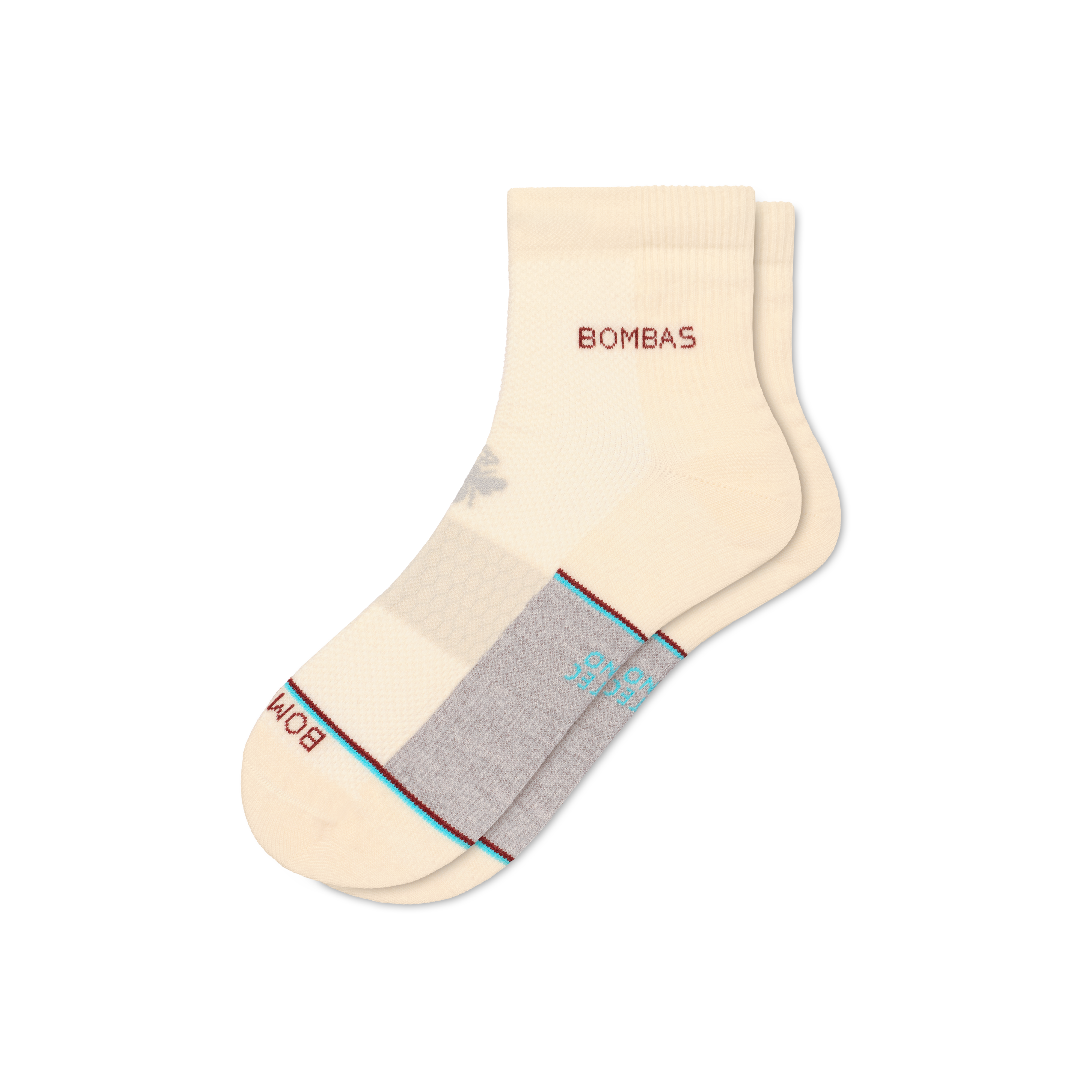 Bombas Ultralite Sport Merino Wool Blend Quarter Socks