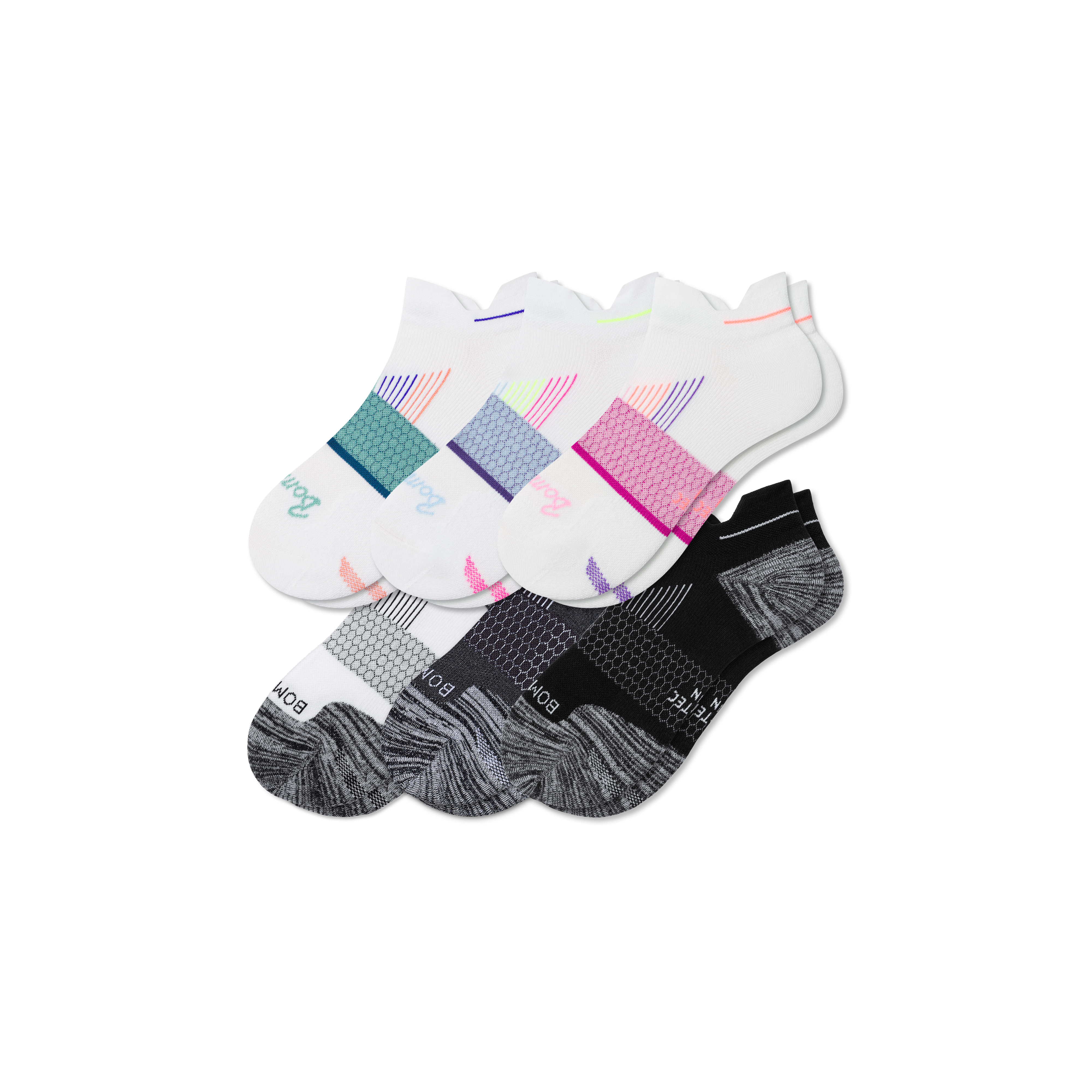 Bombas Running Ankle Sock 6-pack