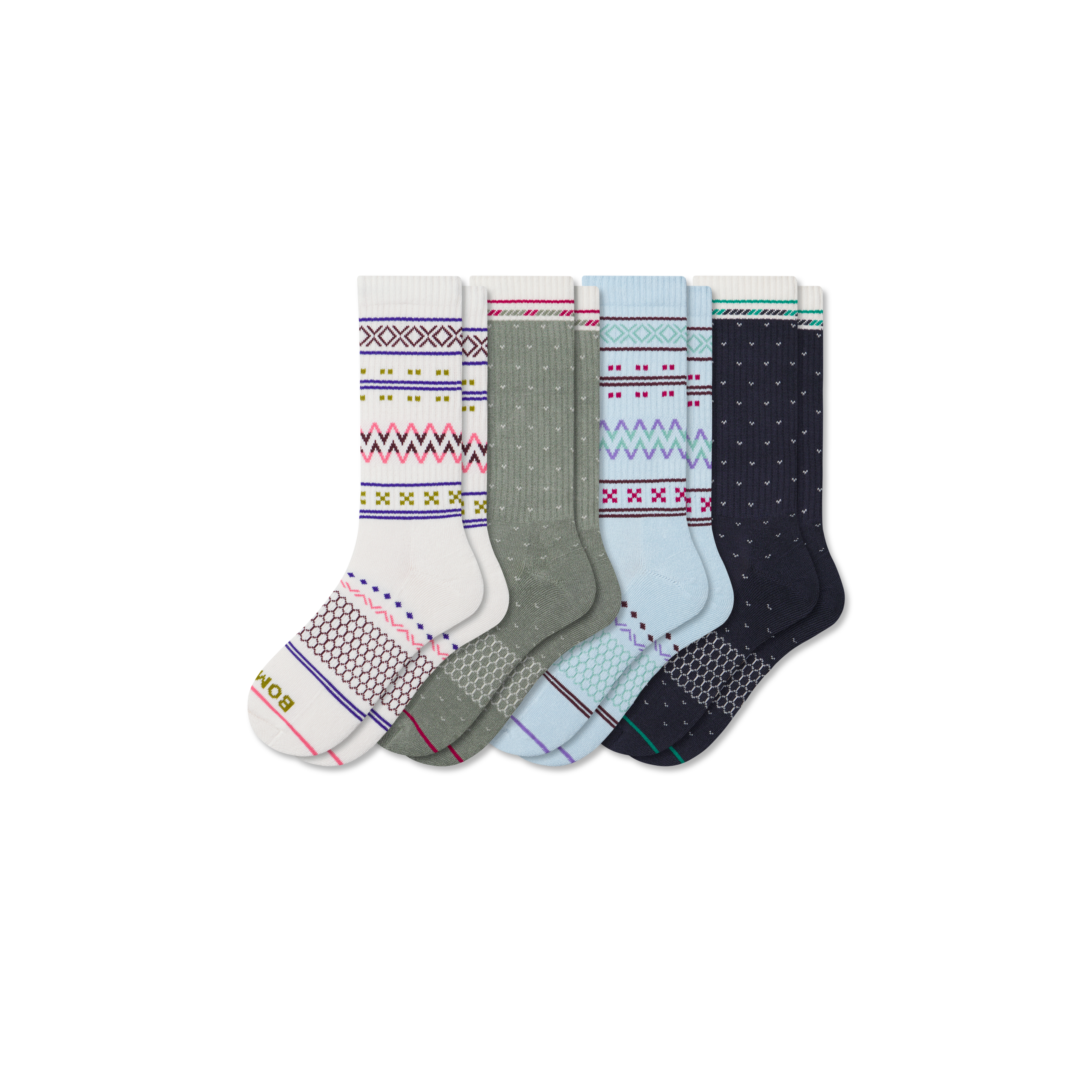 Bombas Holiday Calf Sock 4-pack