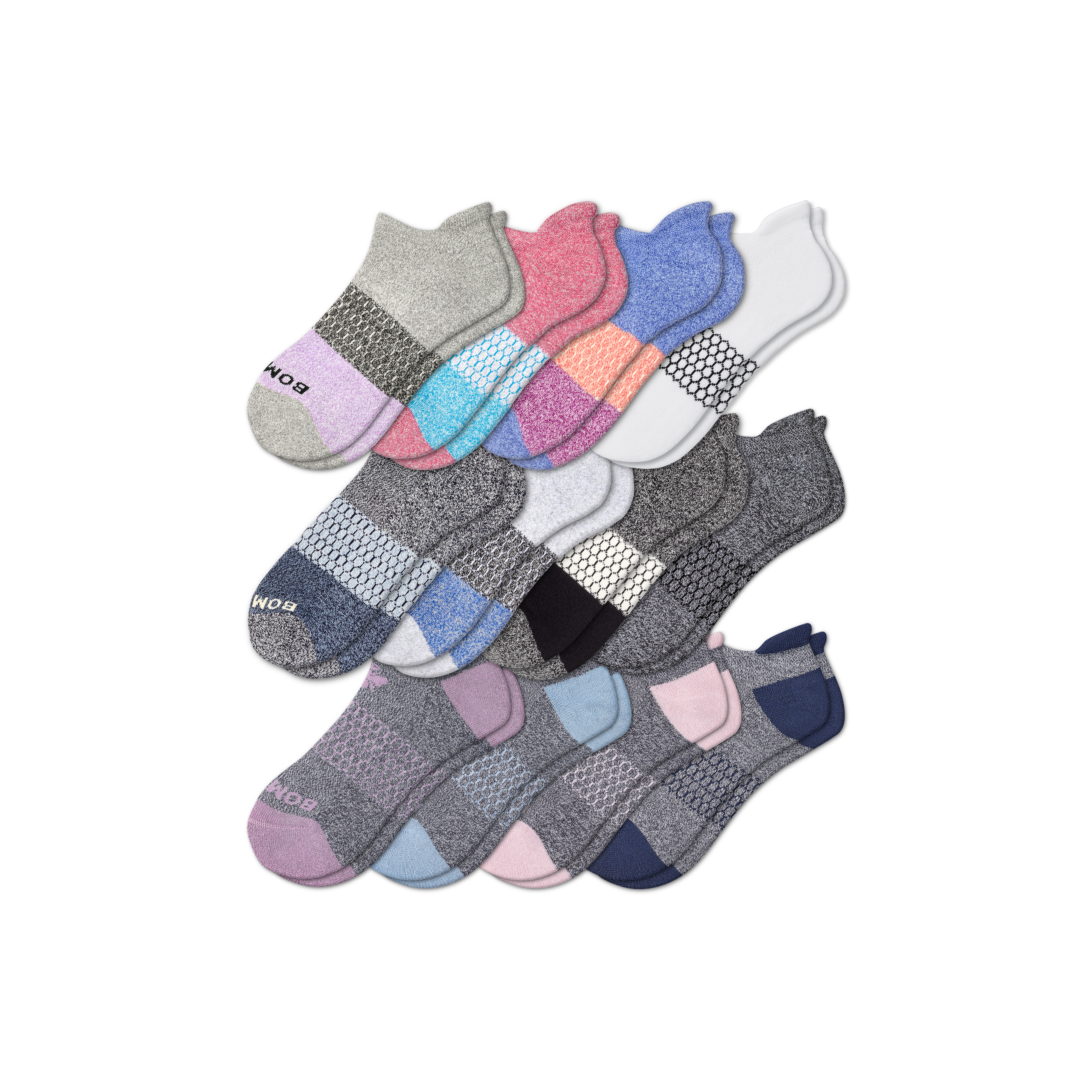 Shop Bombas Ankle Sock 12-pack In Originals Triblock Multi