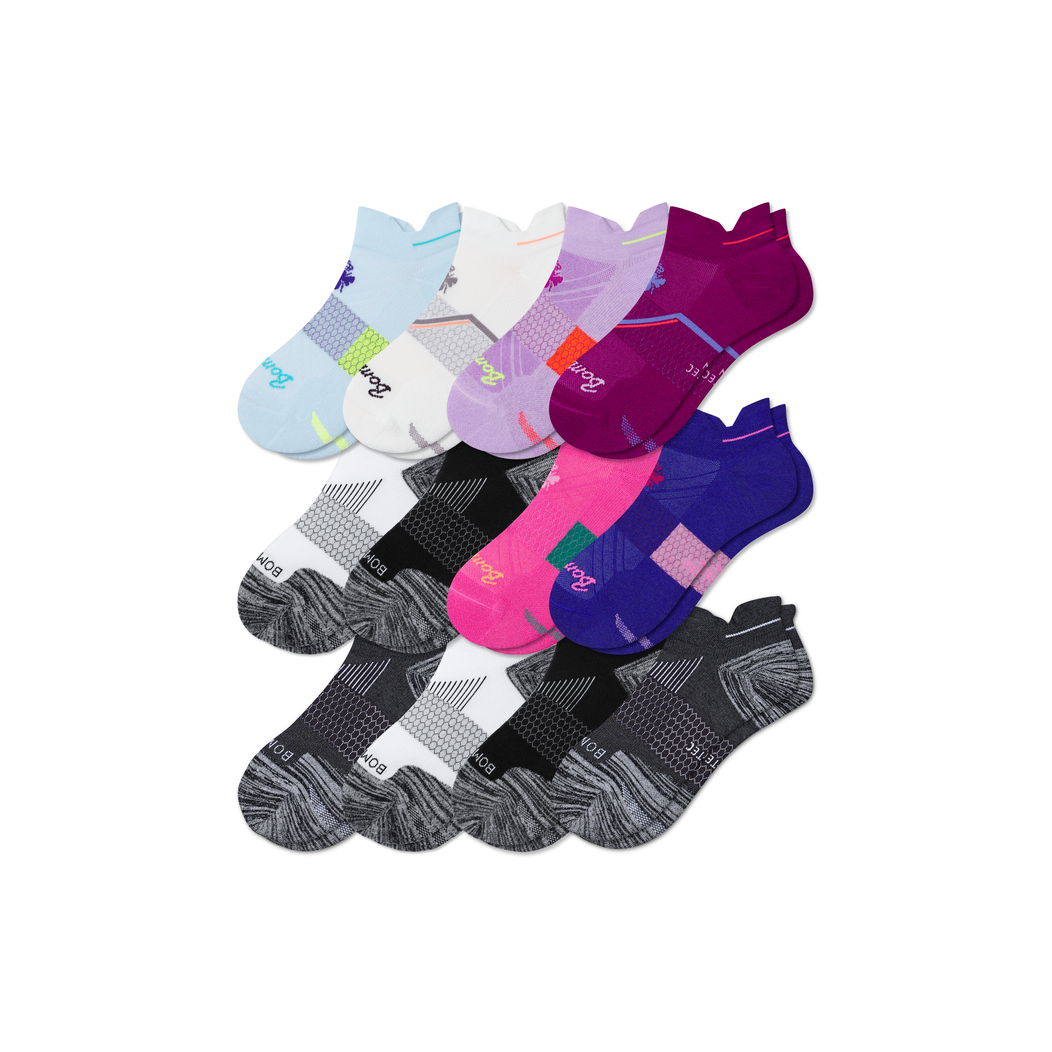 Bombas Running Ankle Sock 12-pack