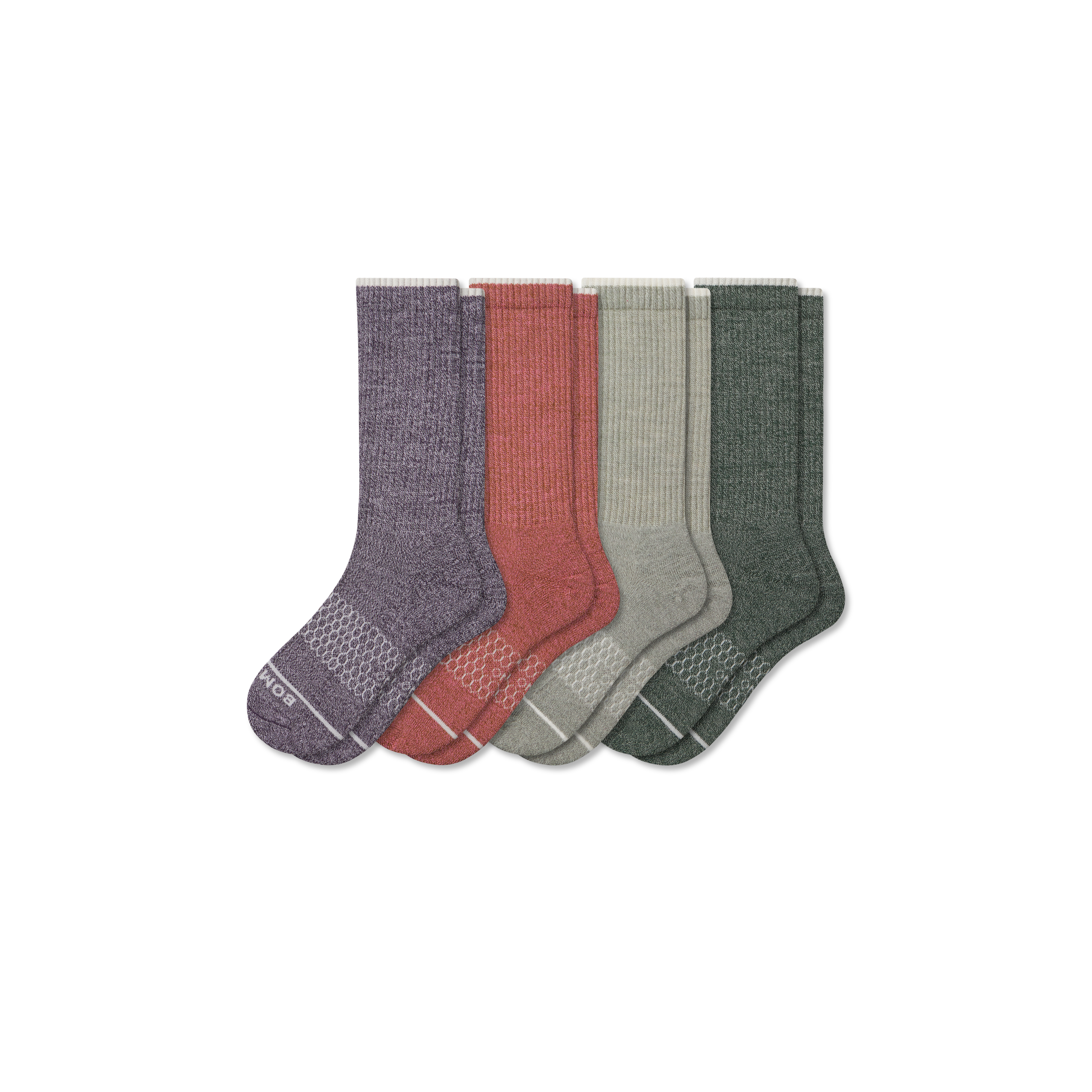 Bombas Merino Wool Blend Calf Sock 4-pack In Multi