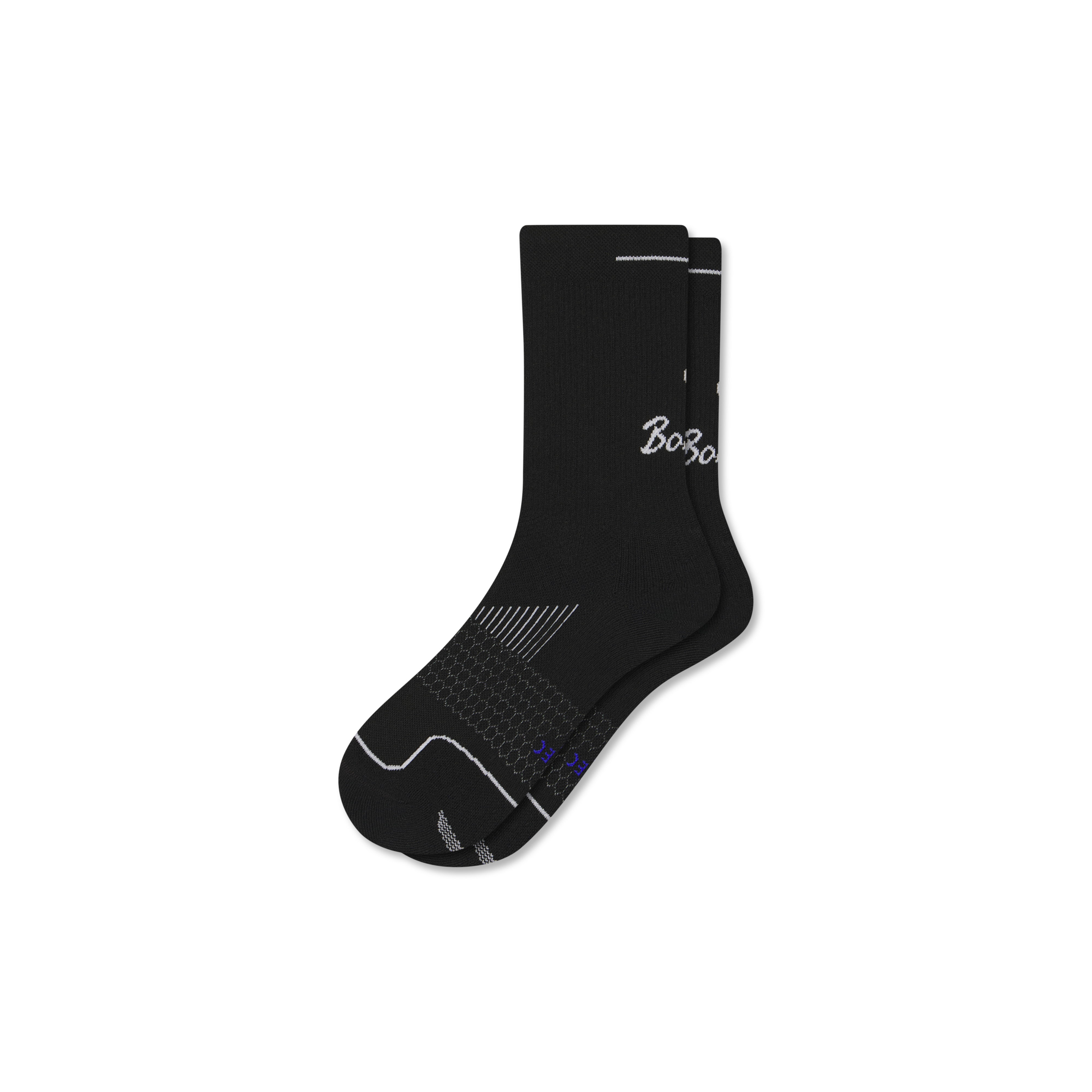 Bombas Running Half Calf Socks In Black