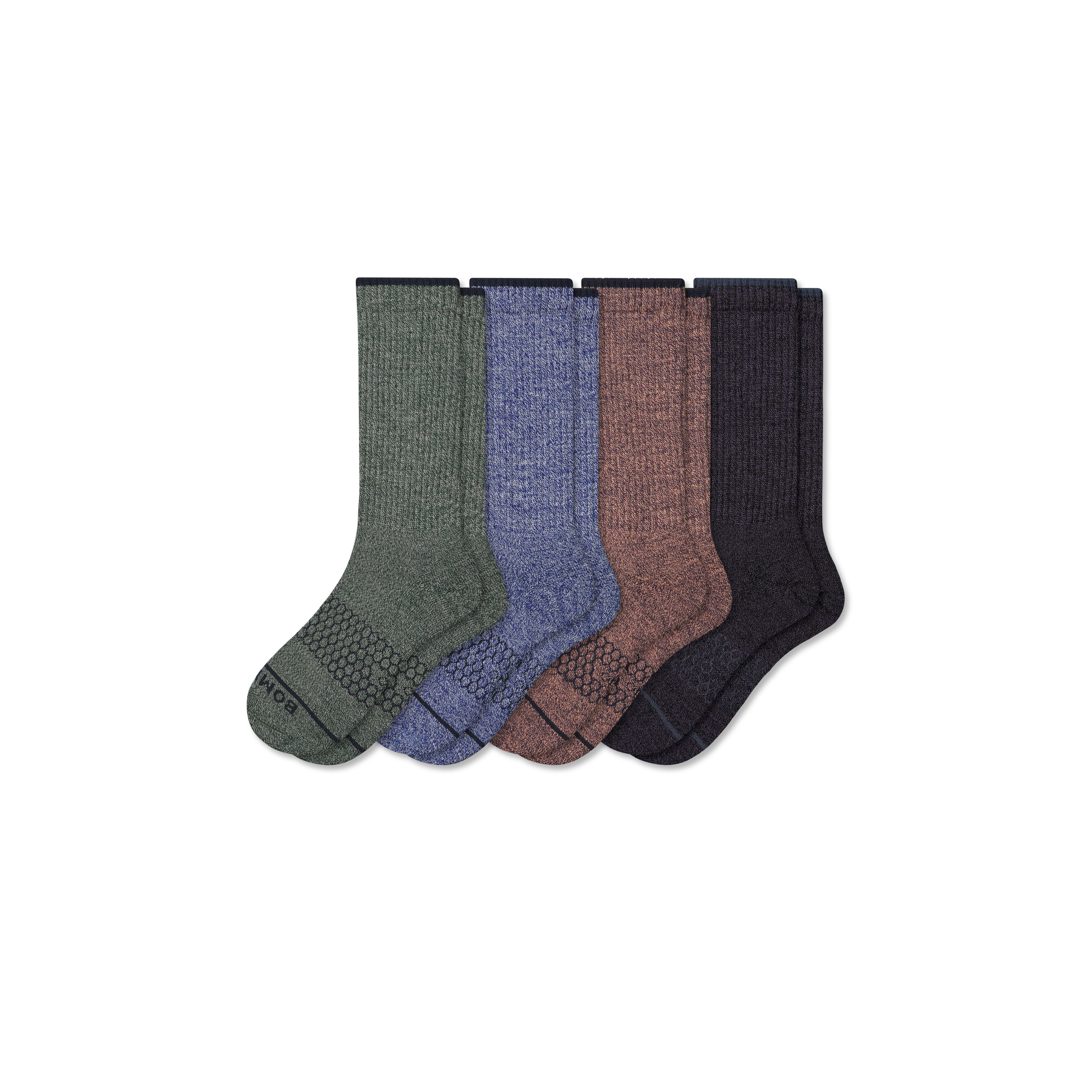 Men's Merino Wool Blend Calf Sock 4-Pack 