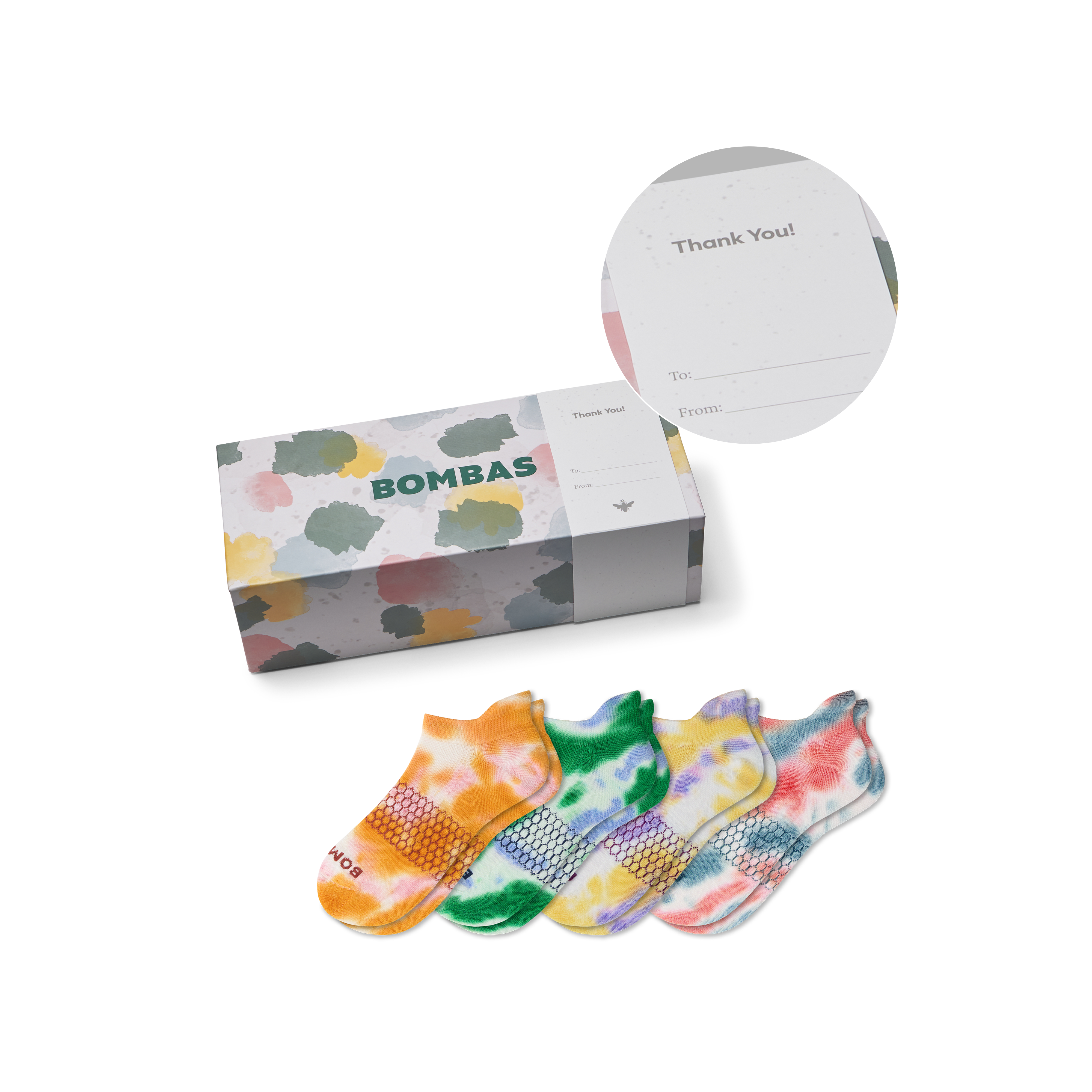 Bombas Celebration Ankle Sock 4-pack Gift Box In Thank You