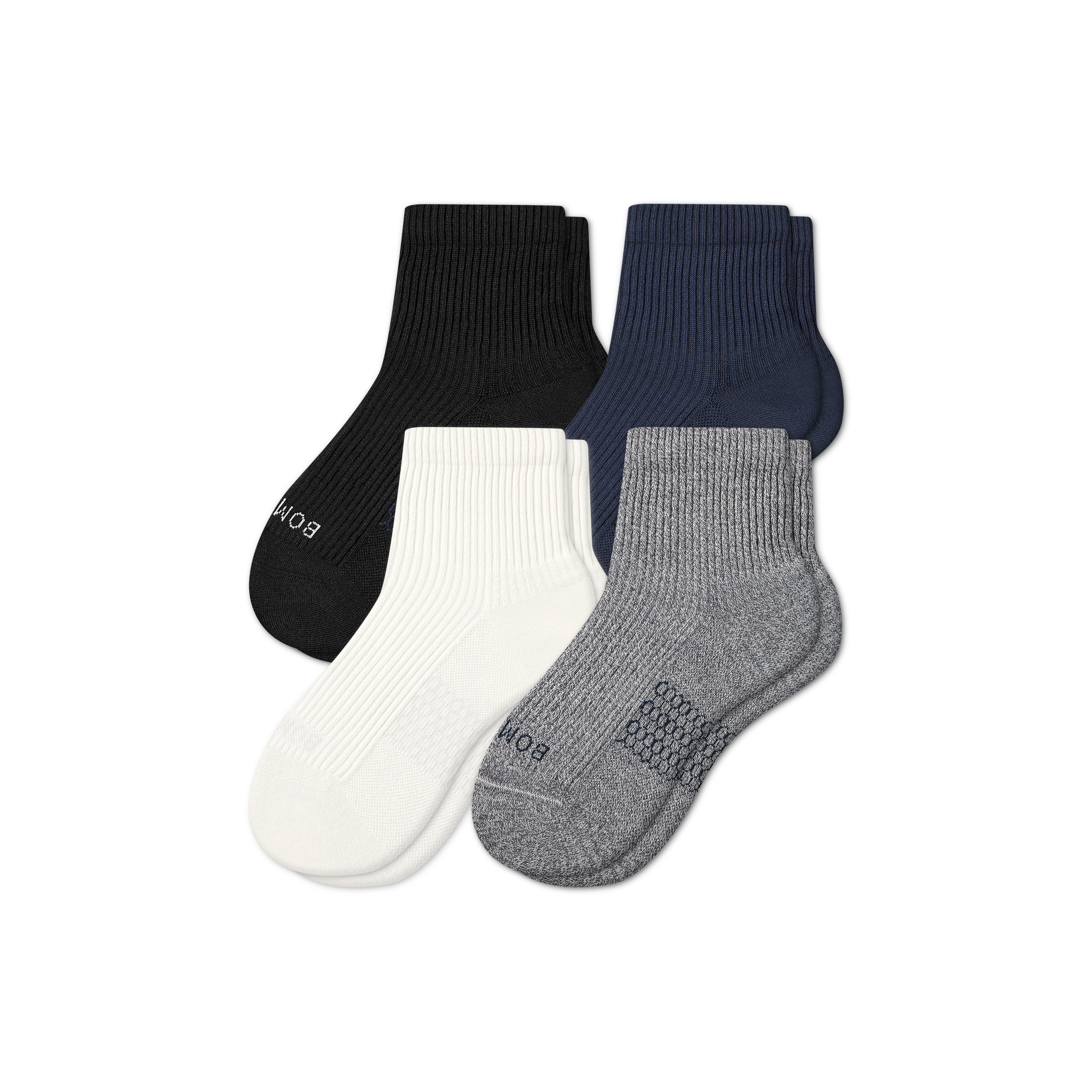 Men's Modern Rib Quarter Sock 4-Pack