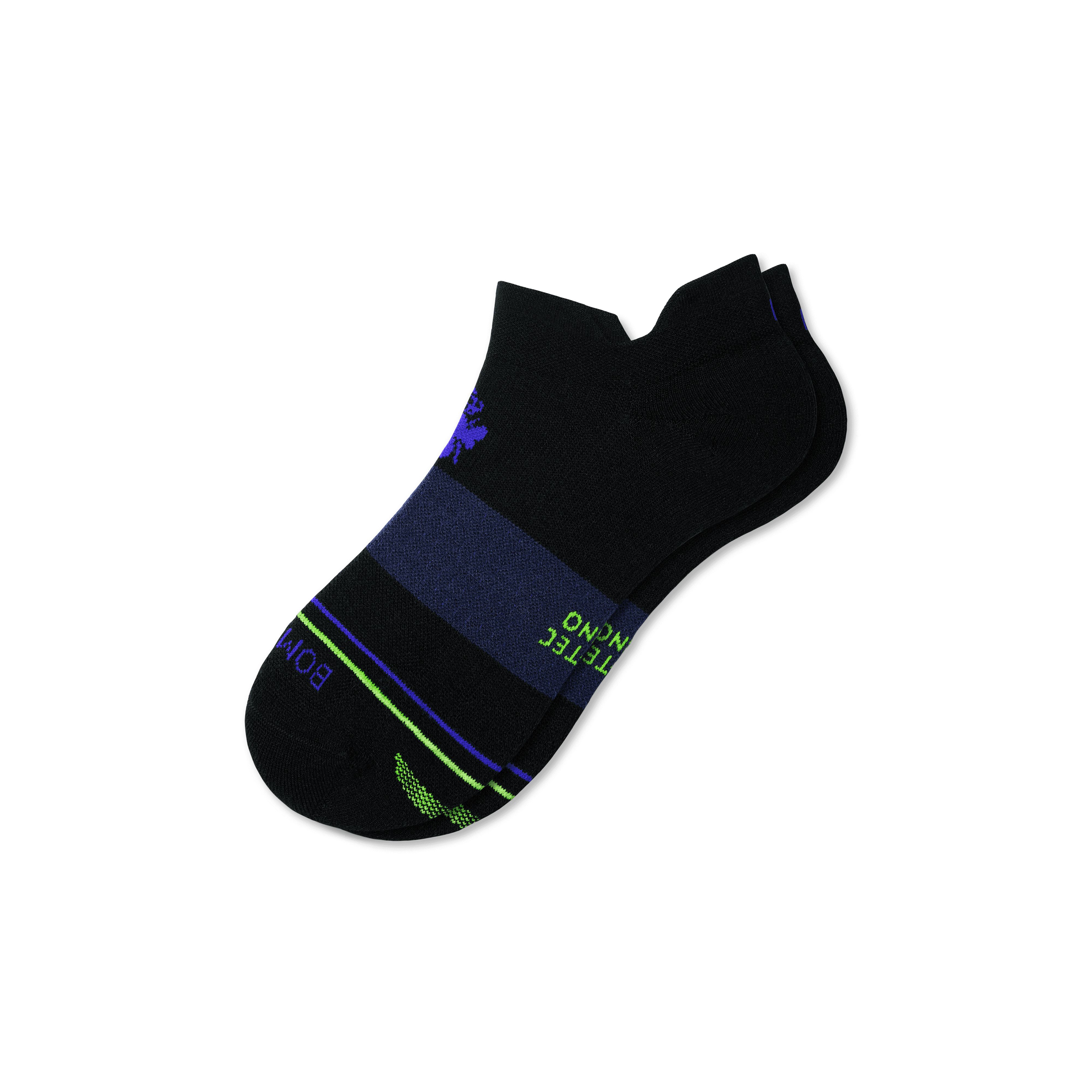 Shop Bombas Merino Wool Blend Athletic Ankle Socks In Black