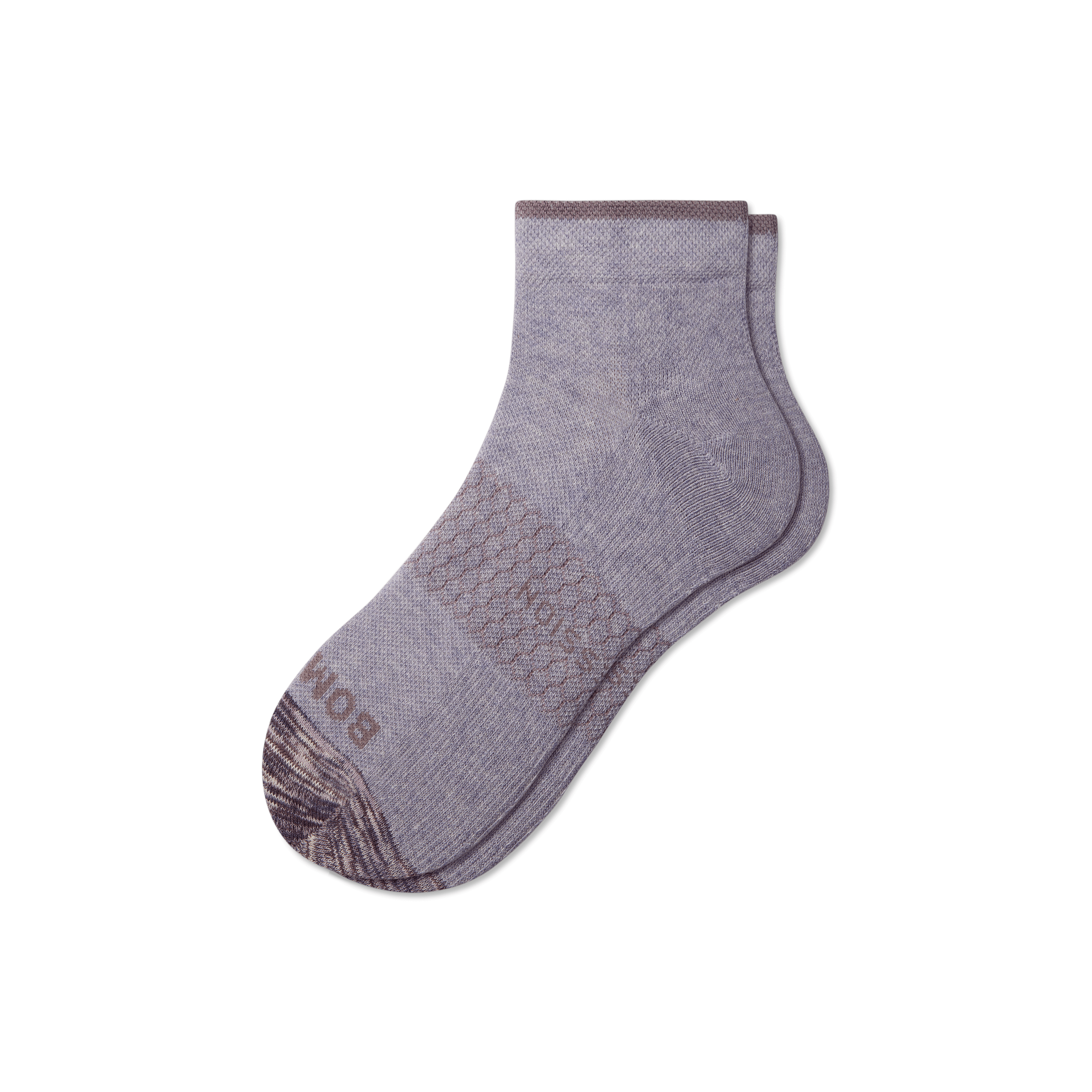 Bombas Ankle Compression Socks In Washed Purple