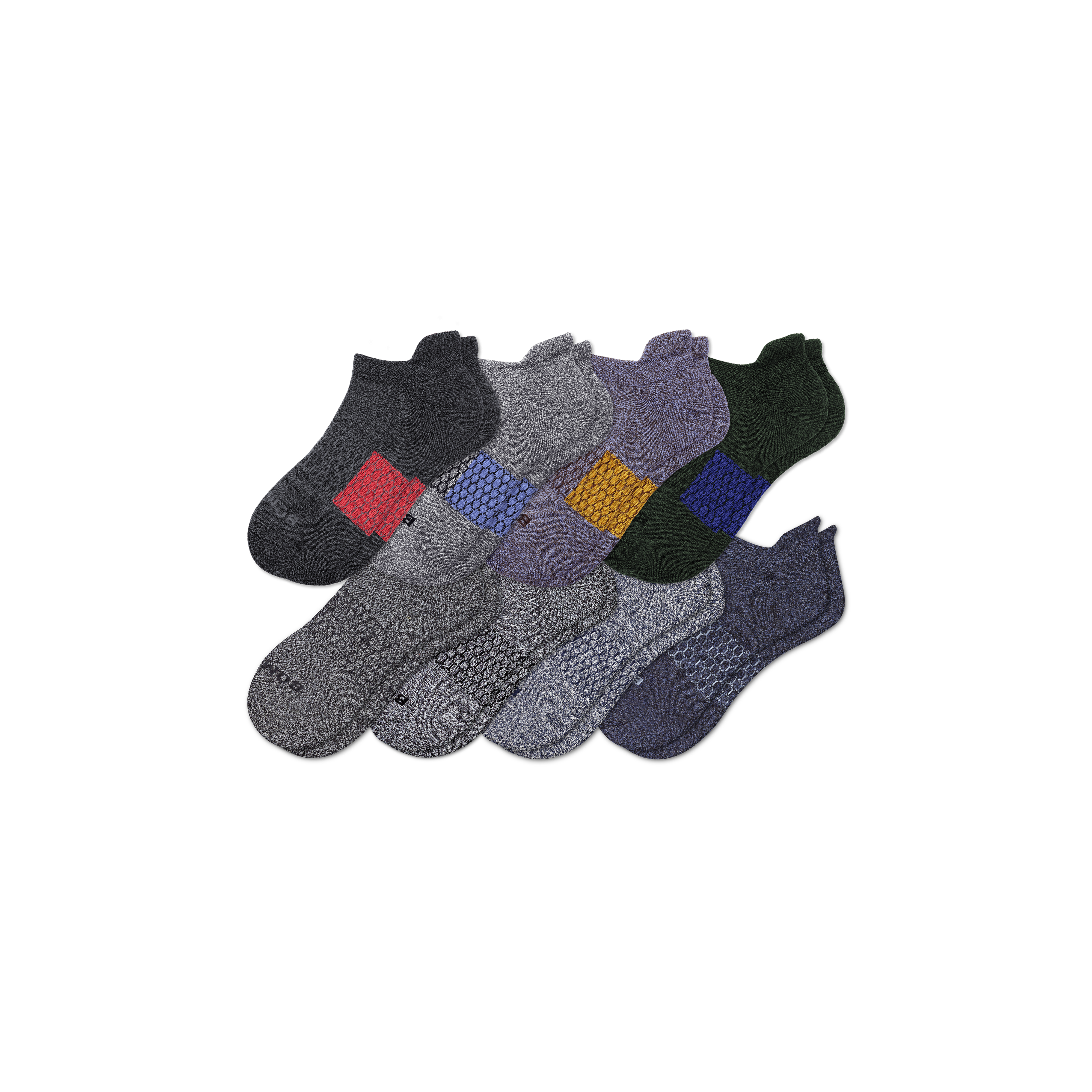 Bombas Ankle Sock 8-pack In Marls Mix