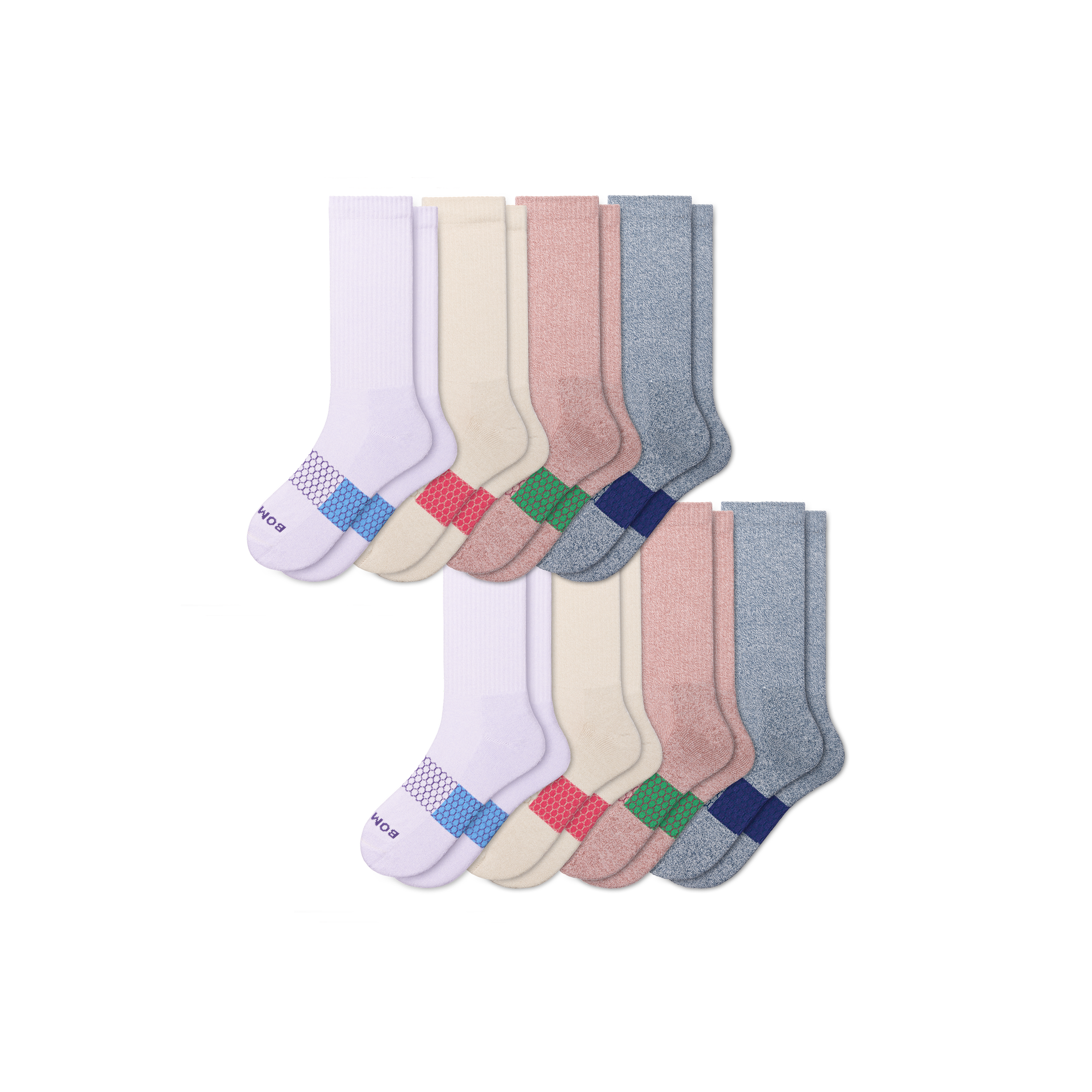Bombas Calf Sock 8-pack In Multi