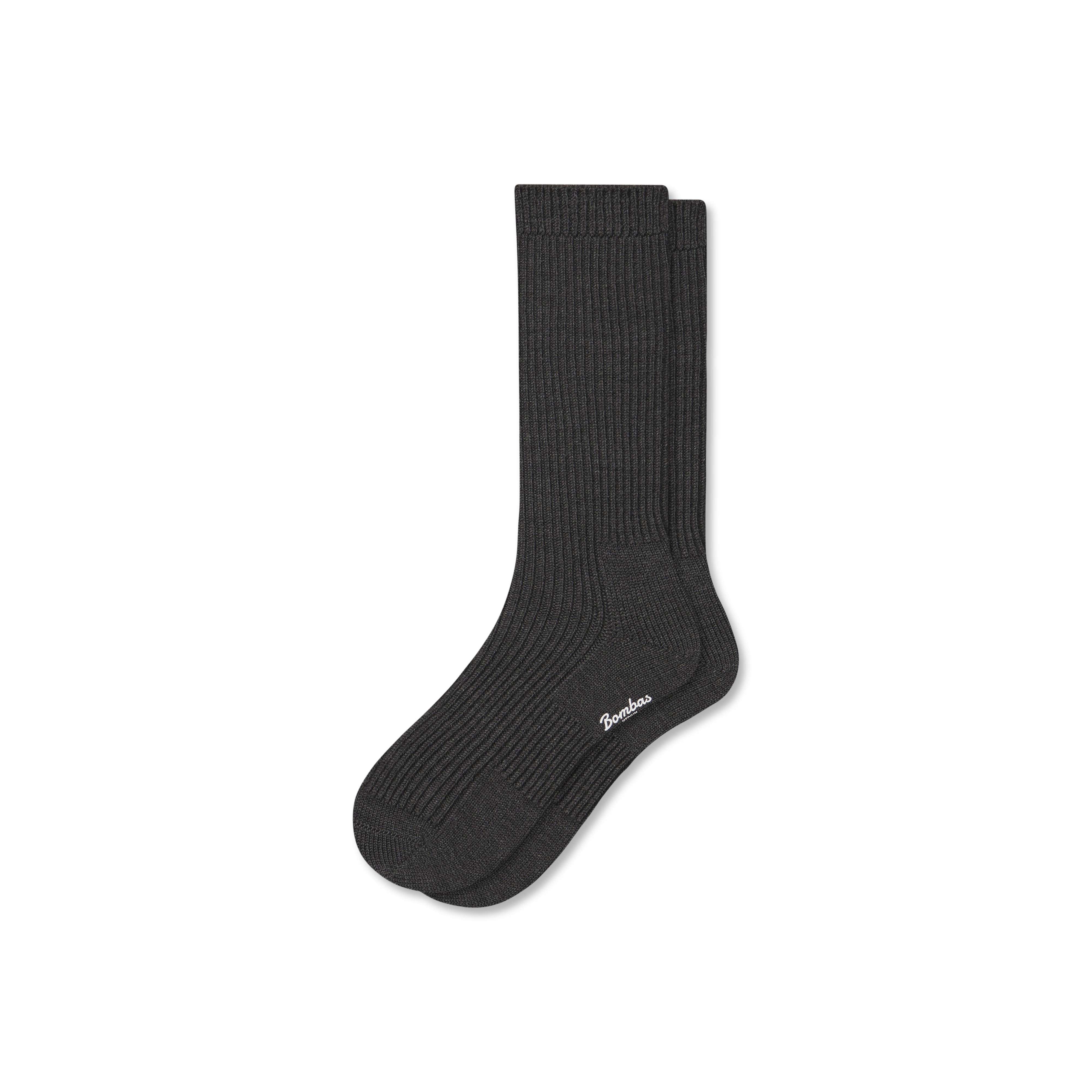 Women's Merino Cashmere Blend Fine Rib Calf Socks