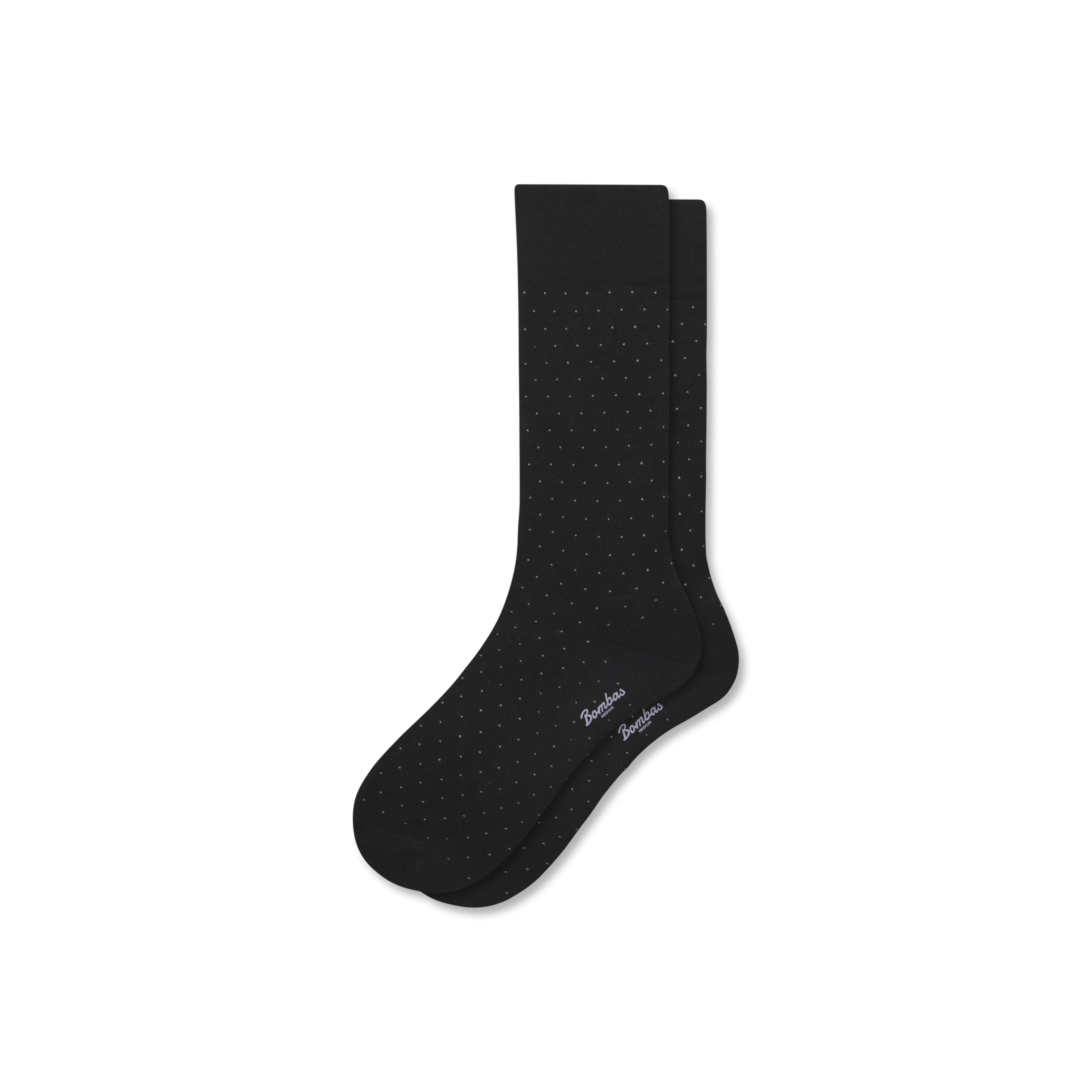 Bombas Dress Calf Sock In Black Dot