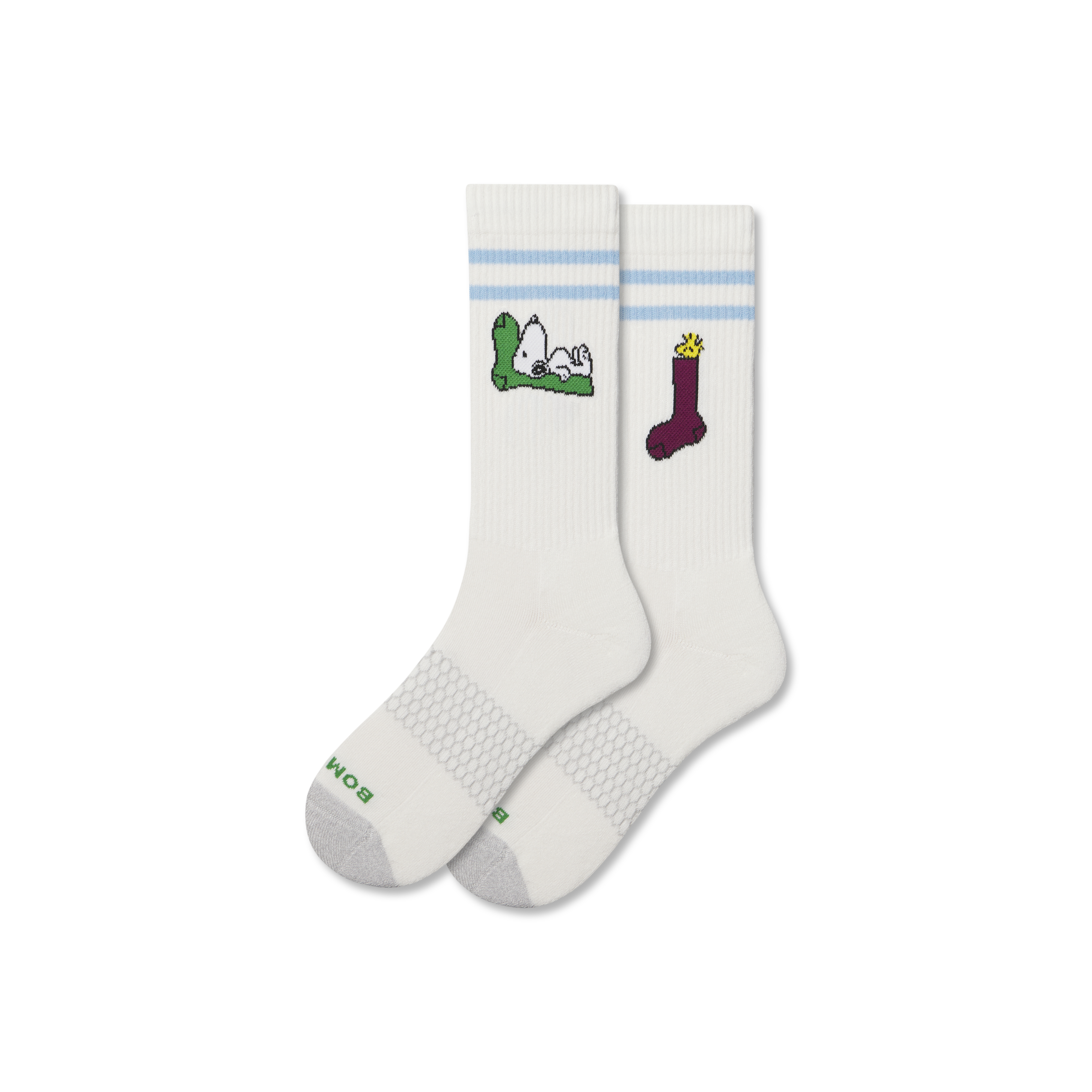 Bombas Peanuts X : Adult Calf Socks In White