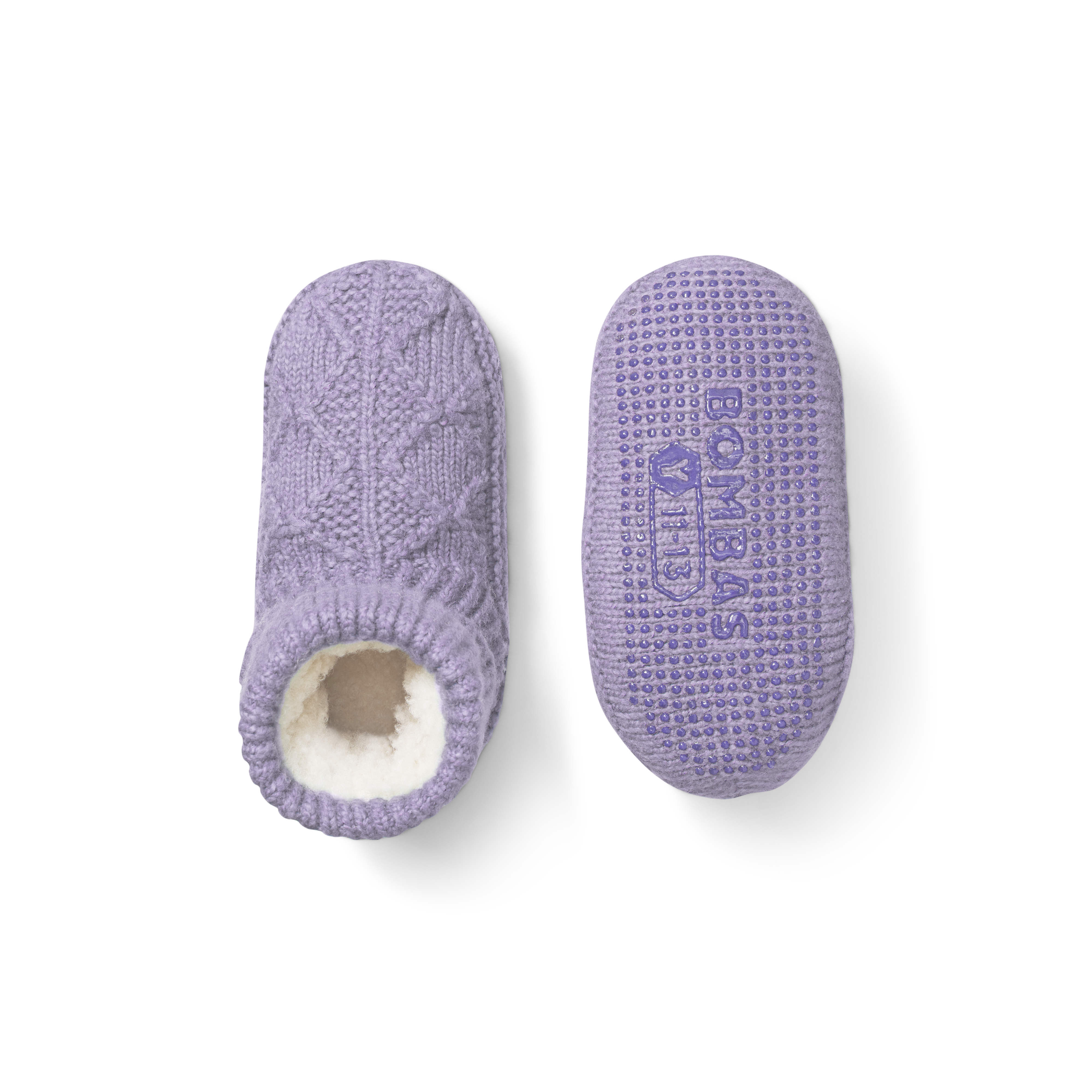Youth Gripper Slipper Bootie - Sherpa-Lined