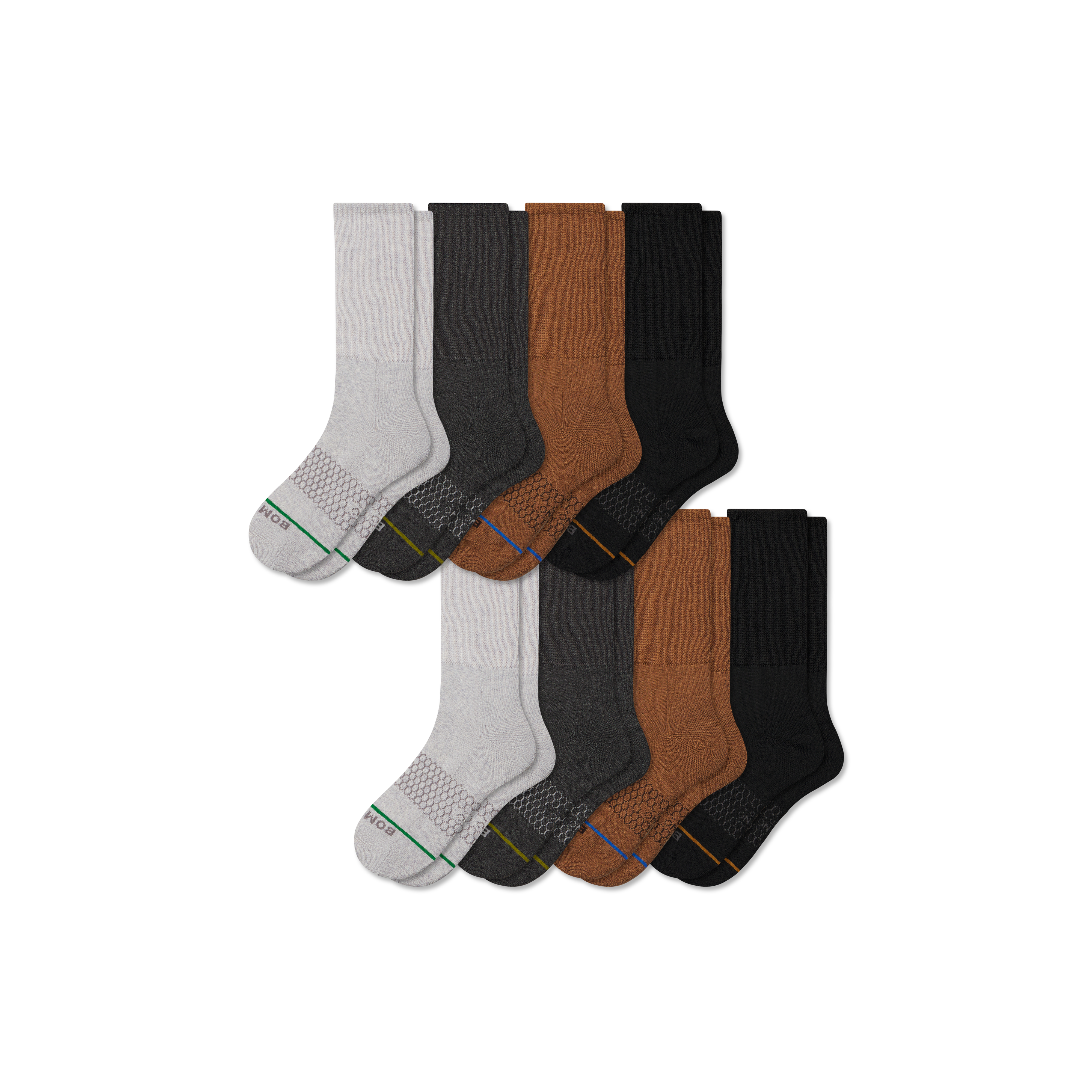 Men's Merino Blend Ultra-Stretch Calf Sock 8-Pack