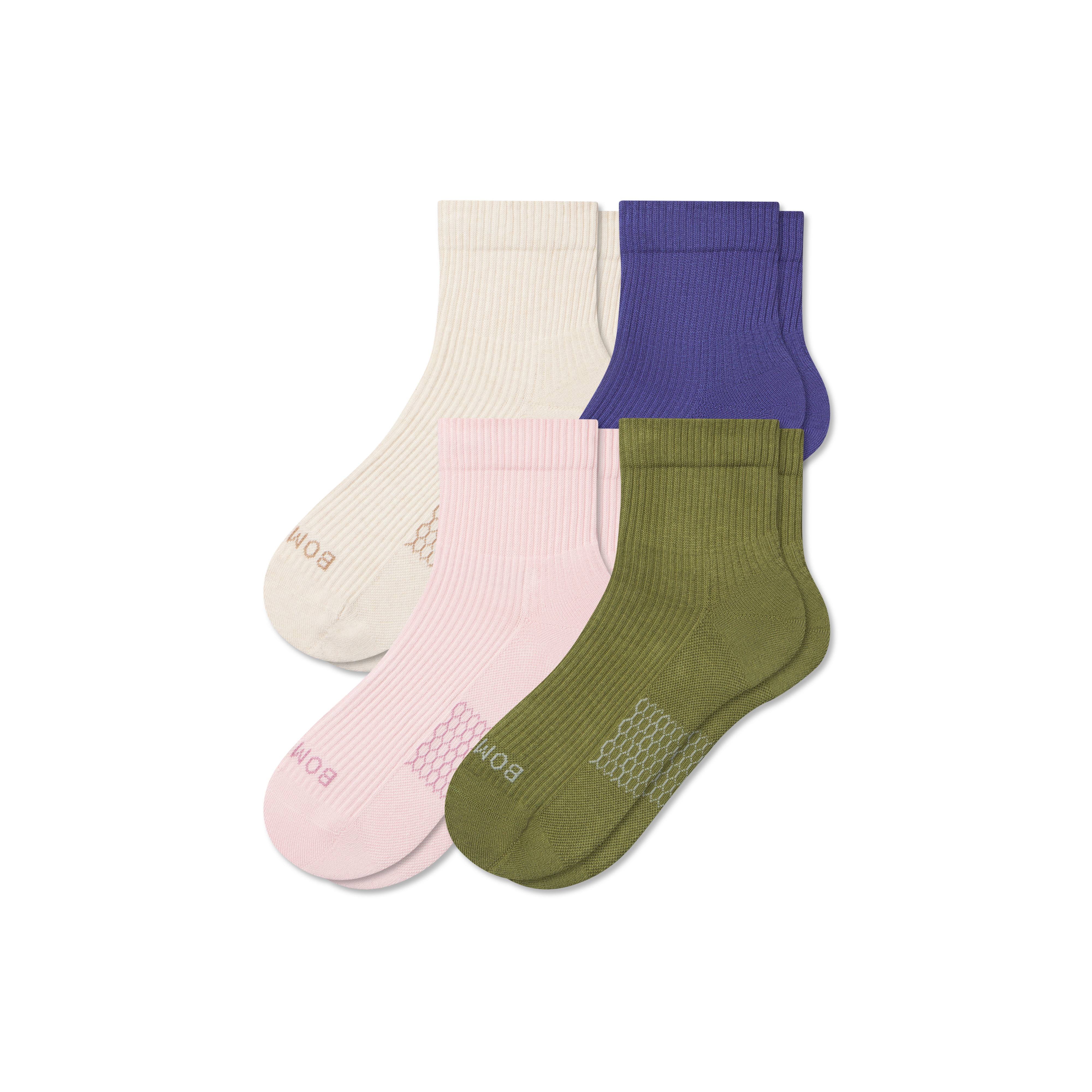 Women's Modern Rib Quarter Sock 4-Pack