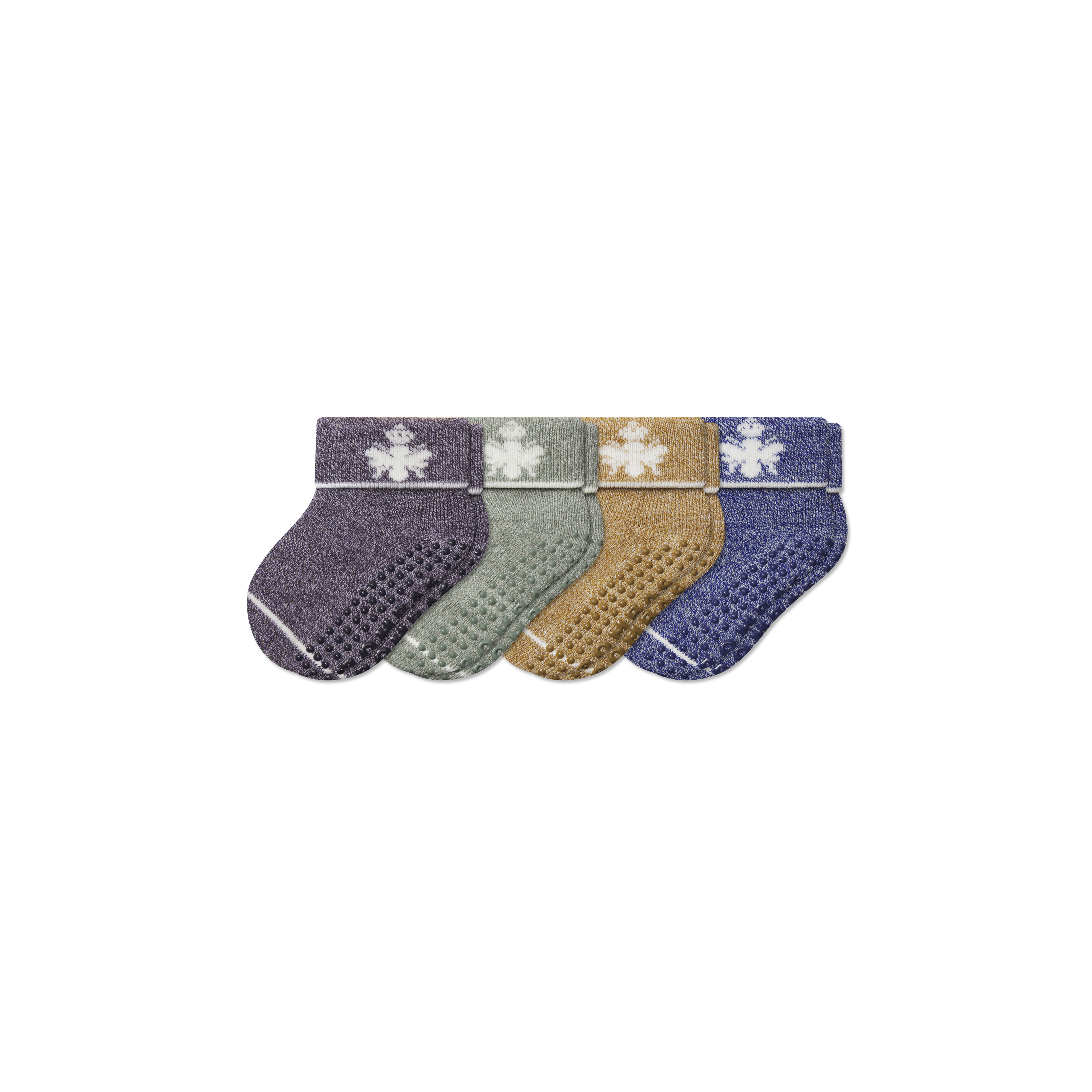 Bombas Baby Merino Wool Blend Gripper Calf Sock 4-pack (6-12 Months)