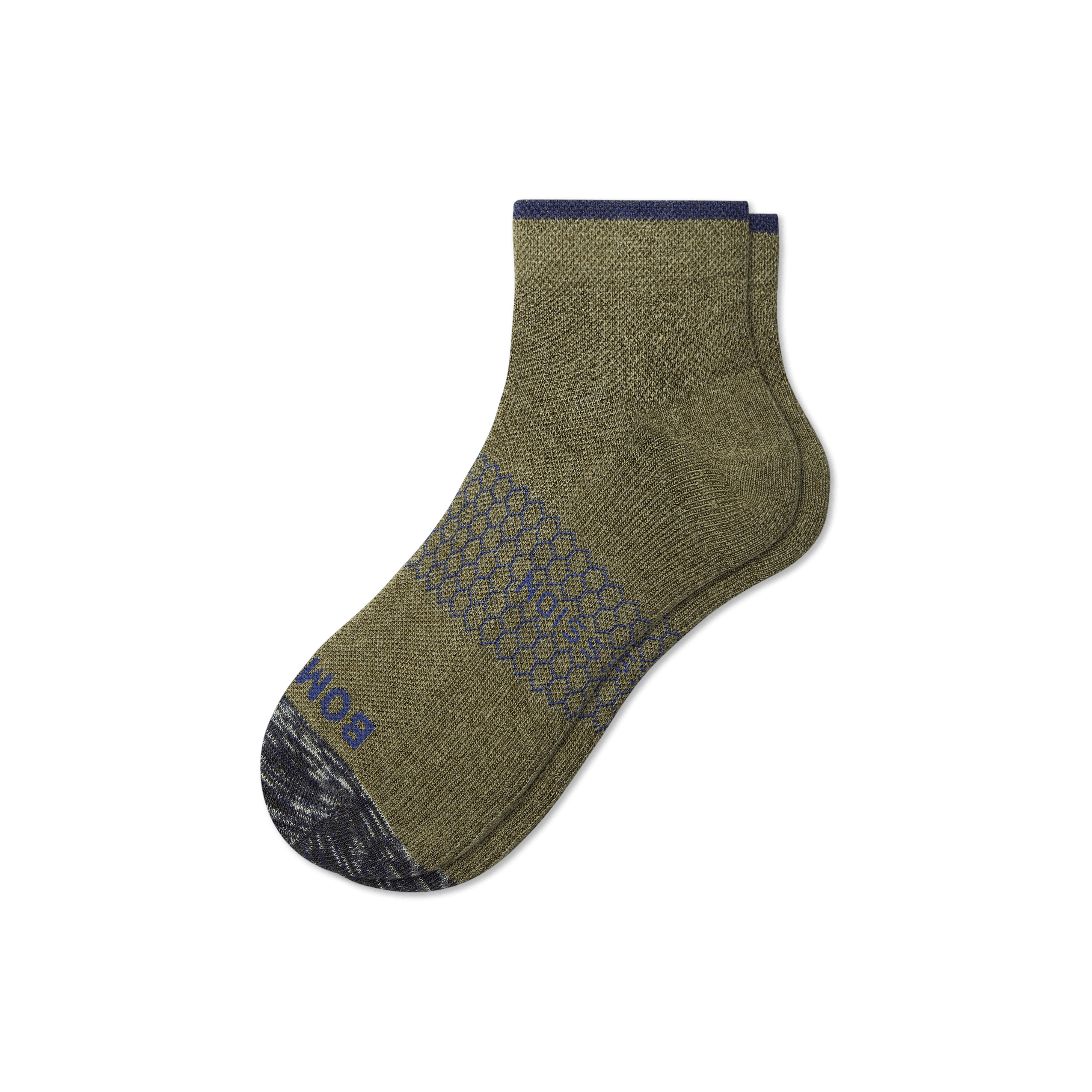 Bombas Ankle Compression Socks In Vintage Green