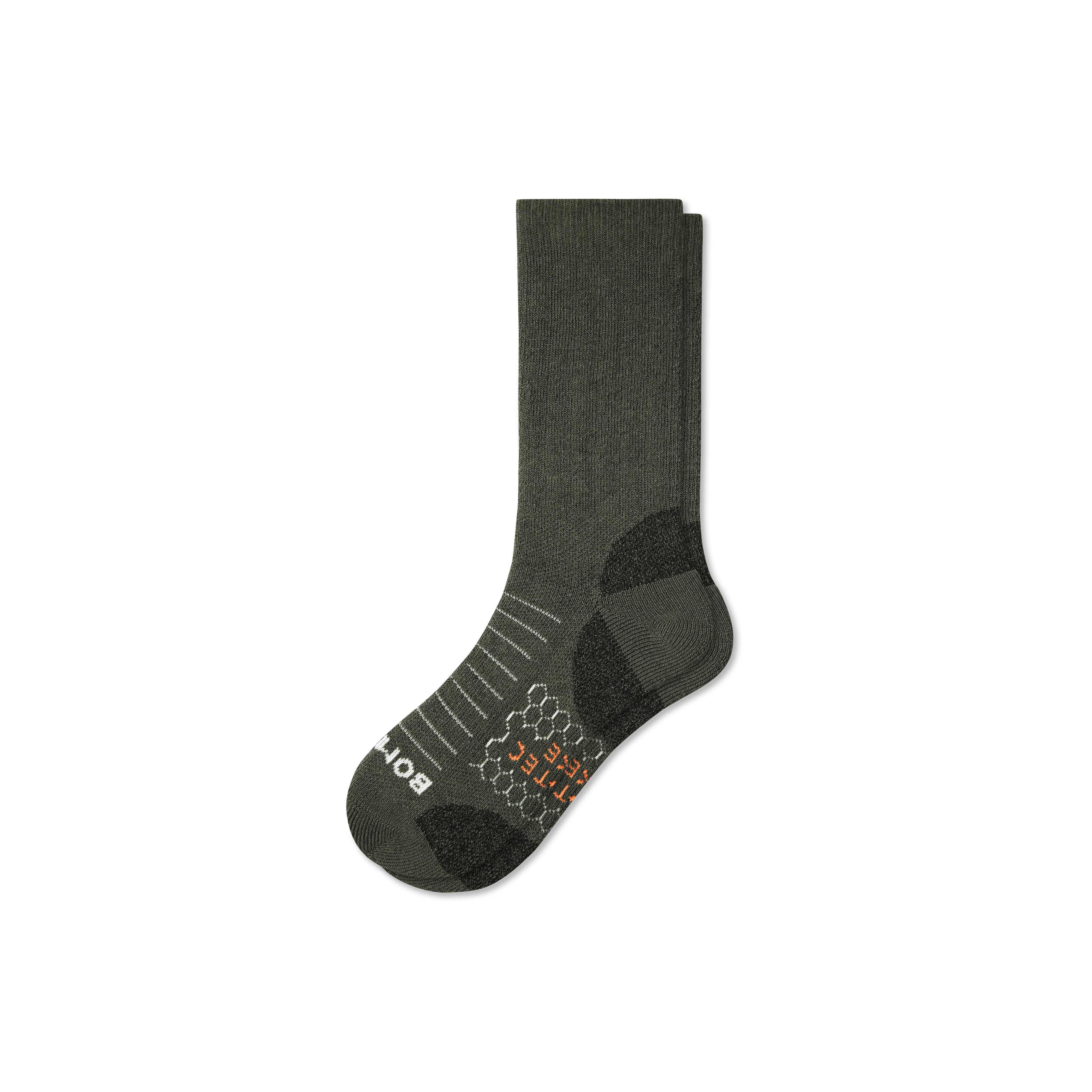 Bombas Hiking Performance Calf Socks In Dark Olive