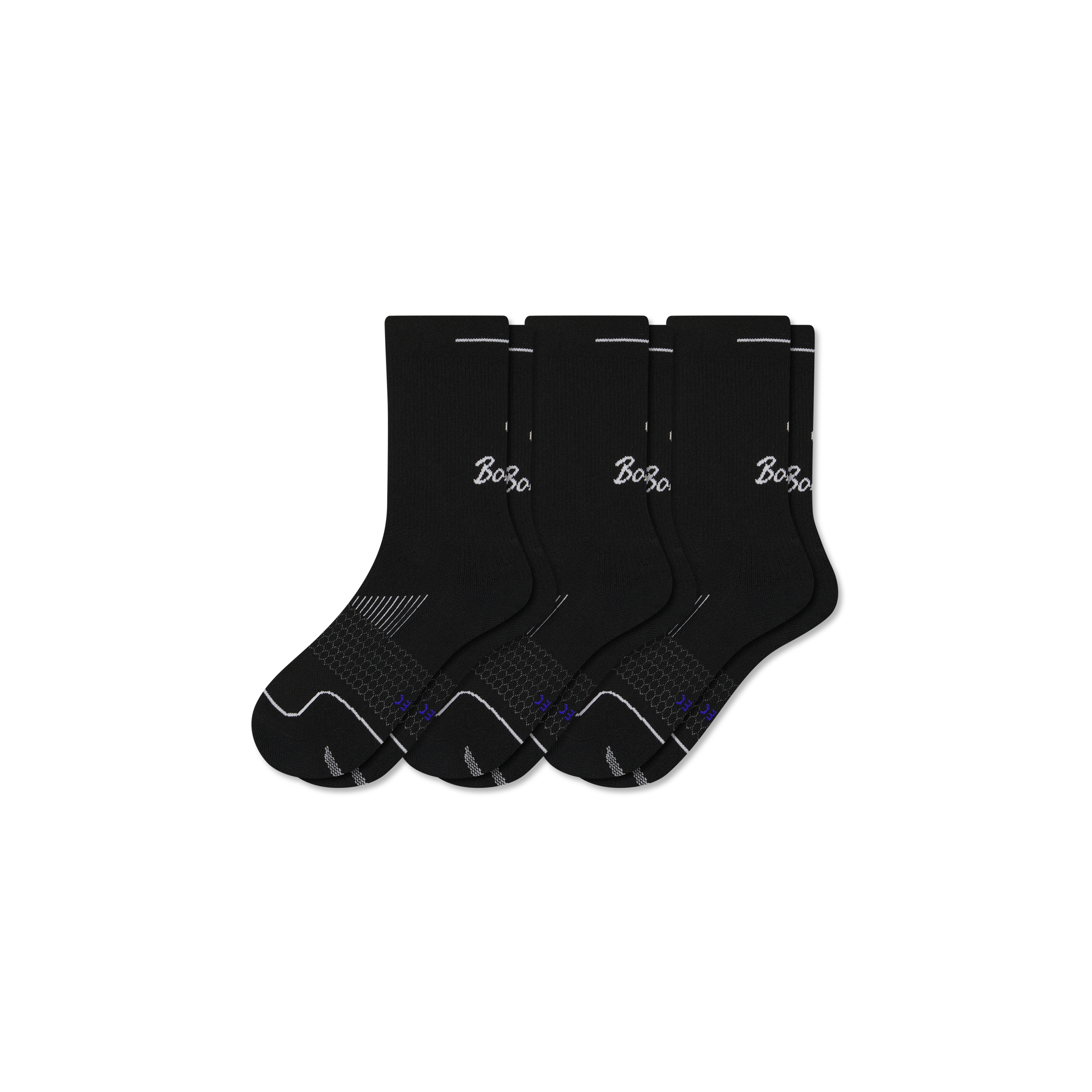 Bombas Running Half Calf Sock 3-pack In Black