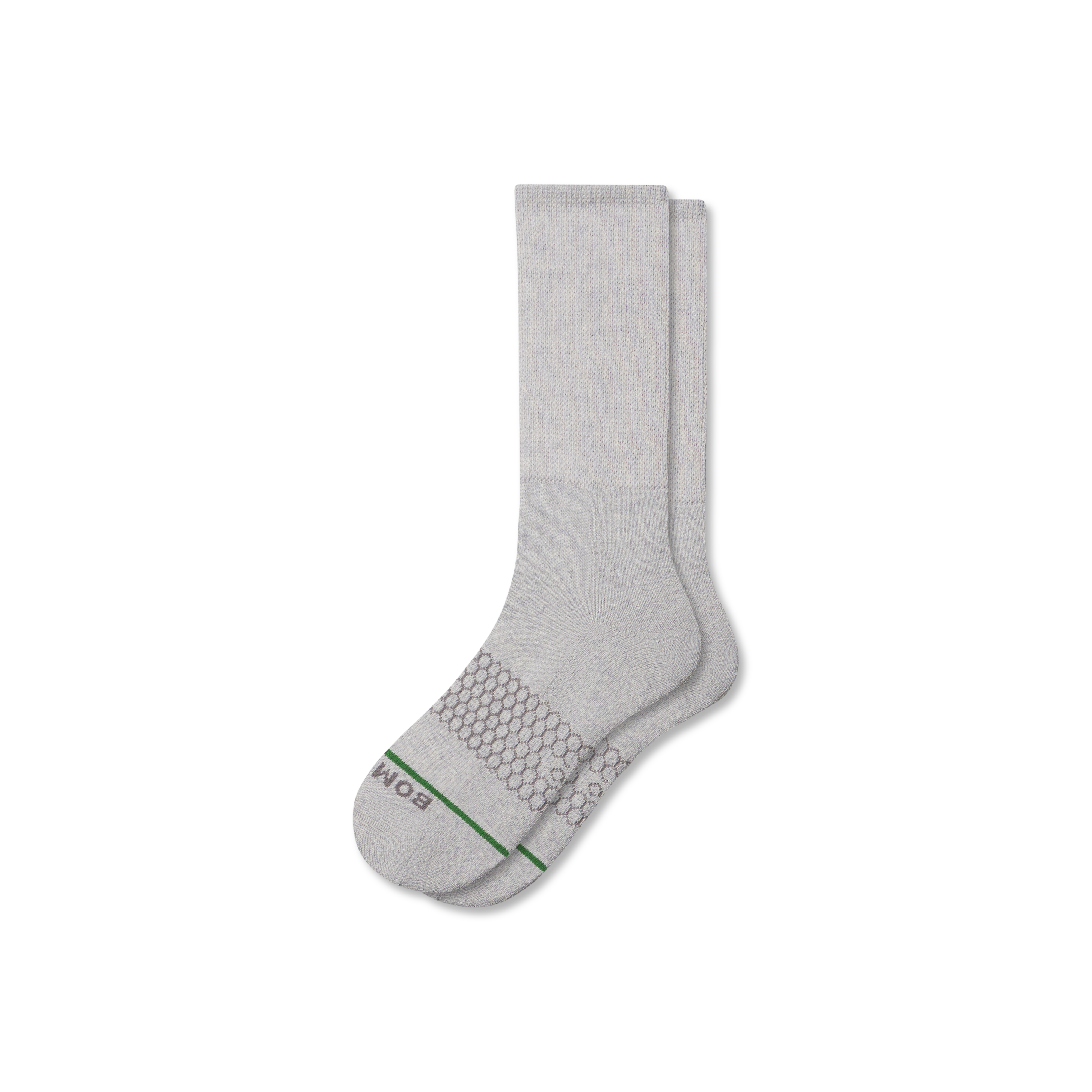 Bombas Merino Blend Ultra-stretch Calf Socks In Silver