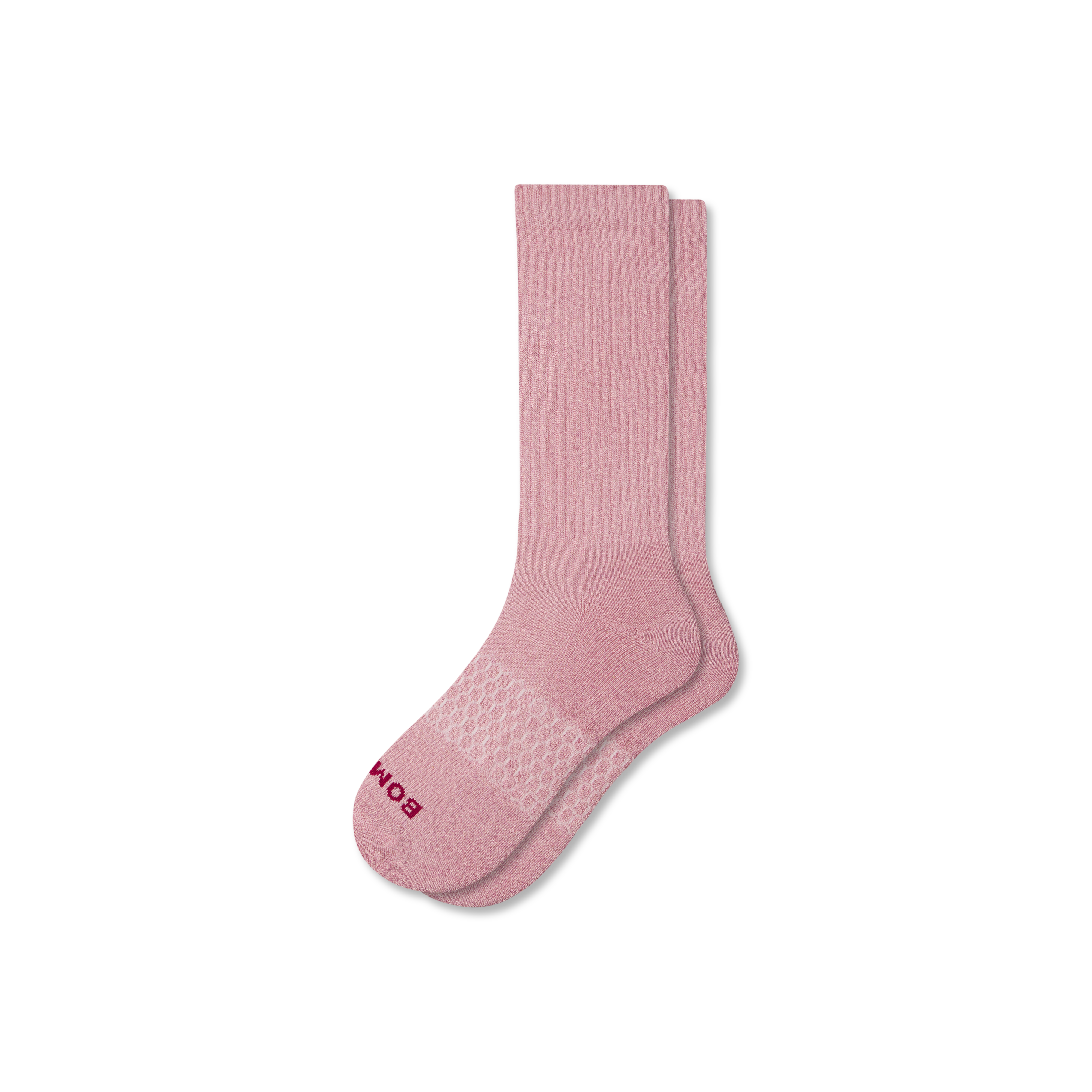 Bombas Marl Calf Socks In Pink