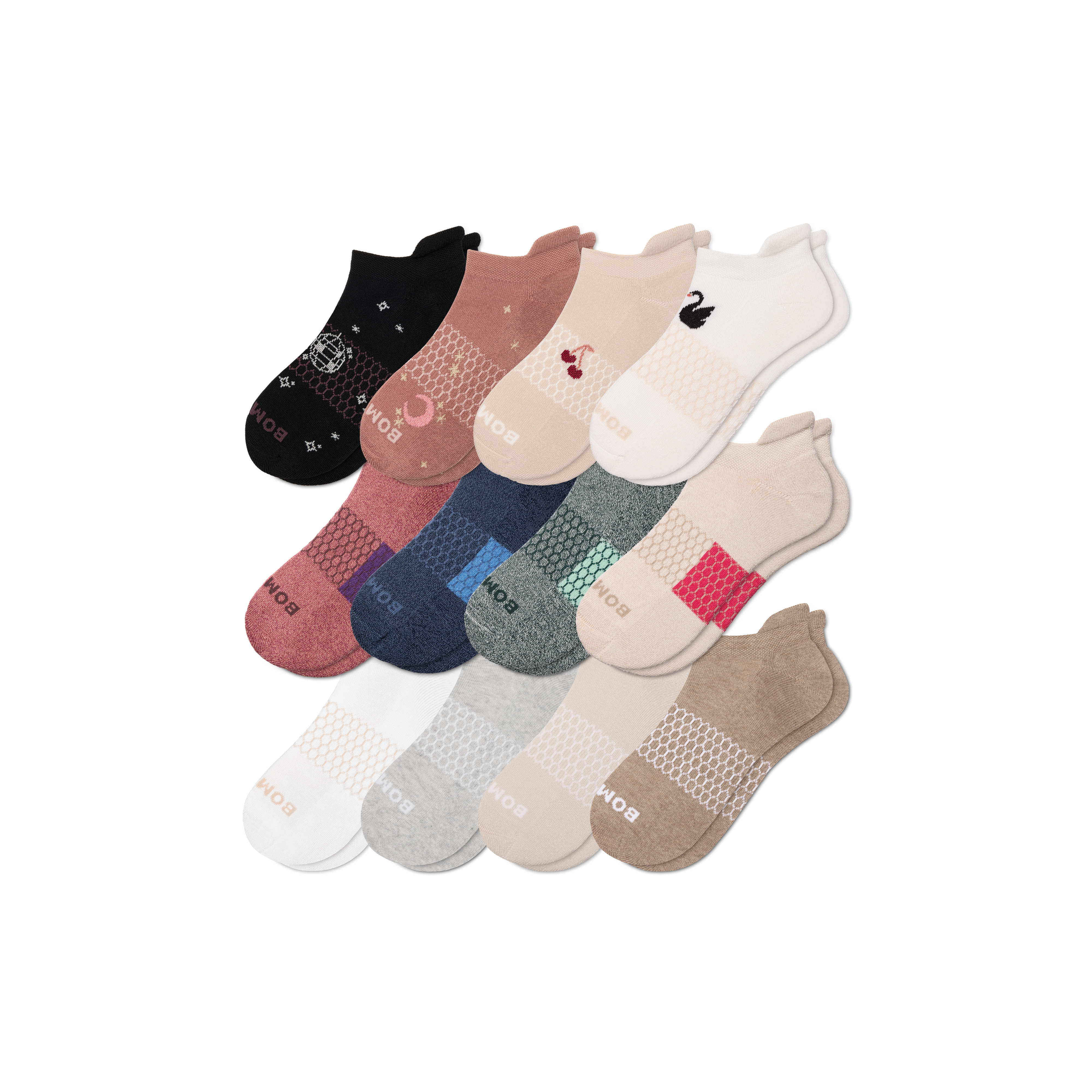 Bombas Ankle Sock 12-pack In Multi