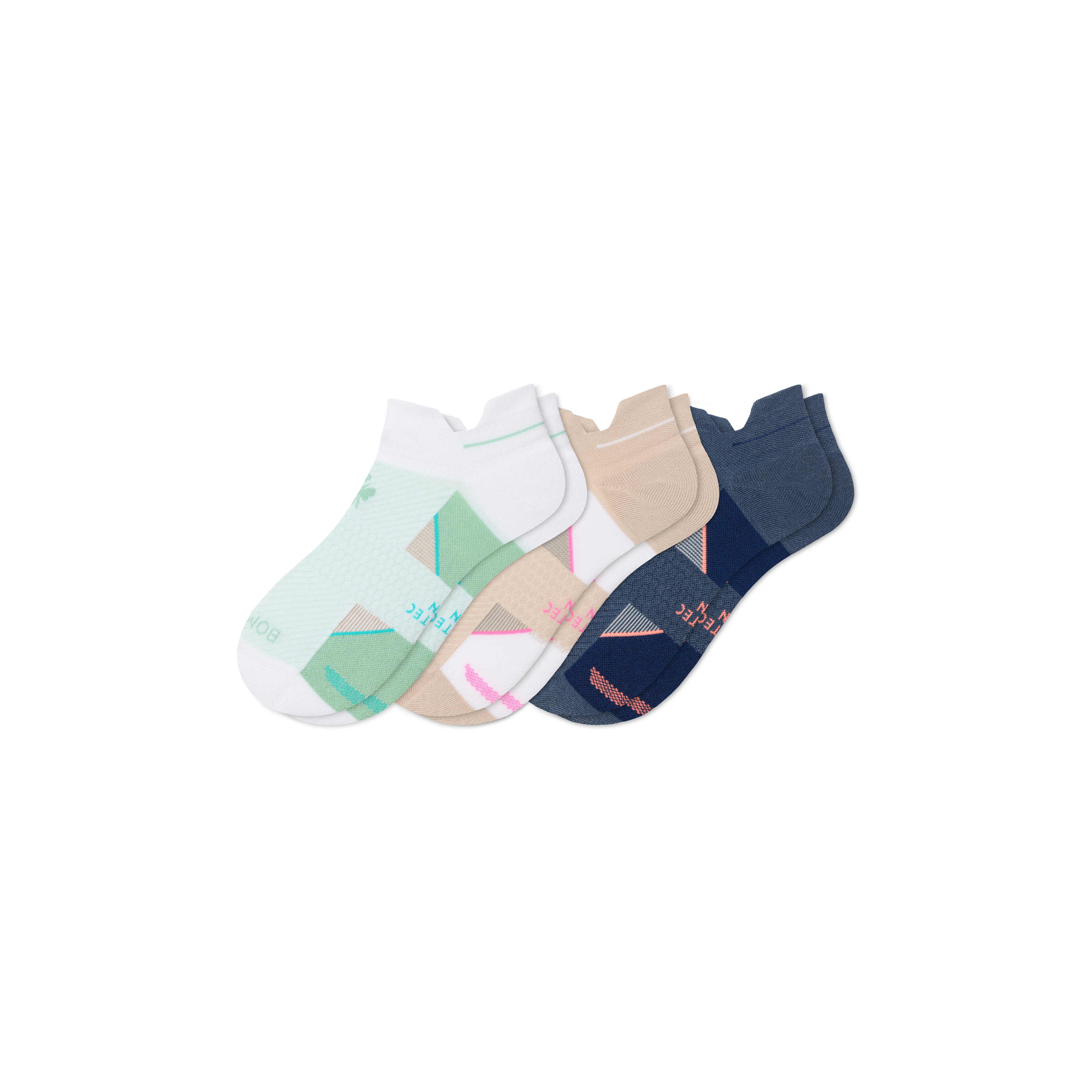 Bombas Running Ankle Sock 3-pack In Multi
