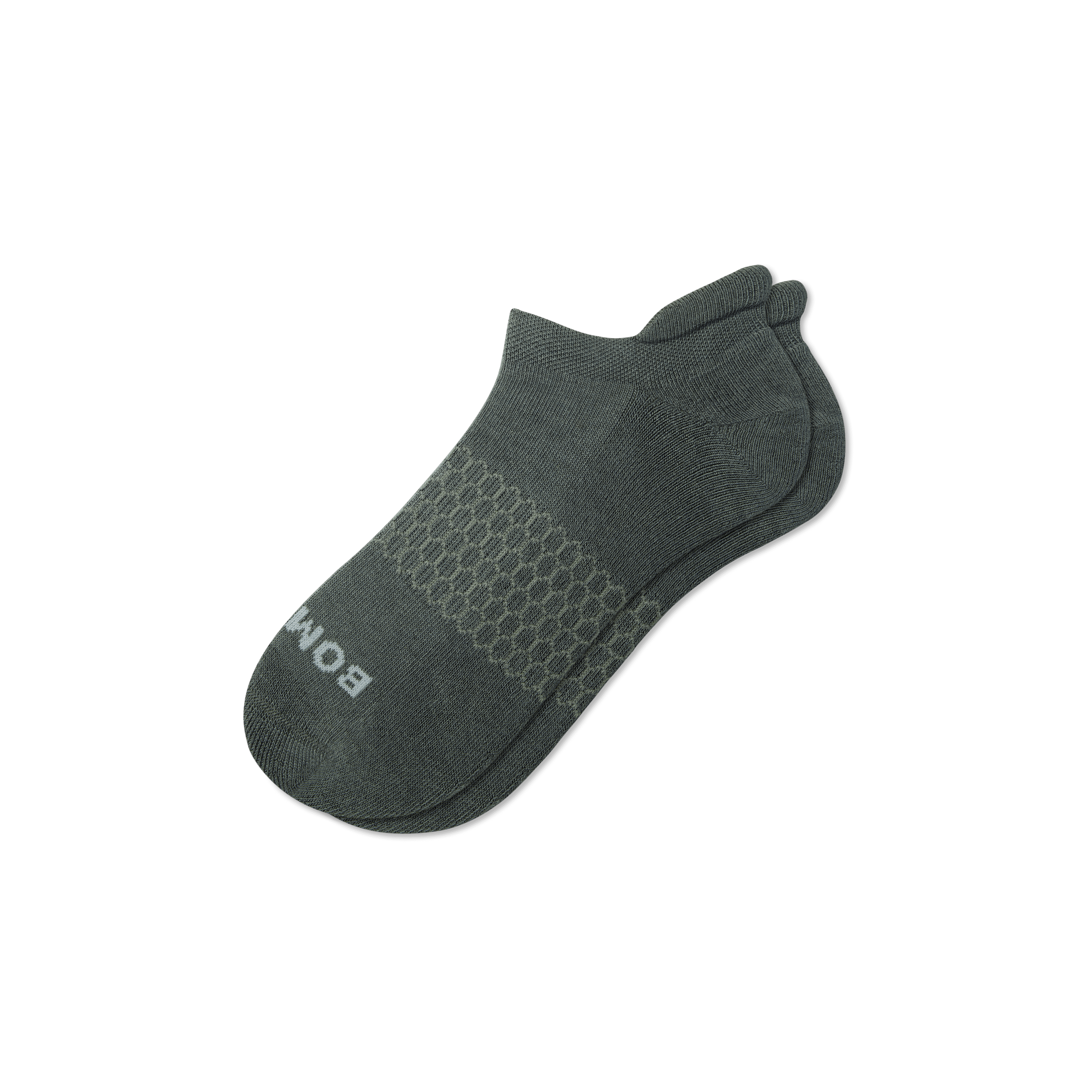 Bombas Solids Ankle Socks In Moss Grey
