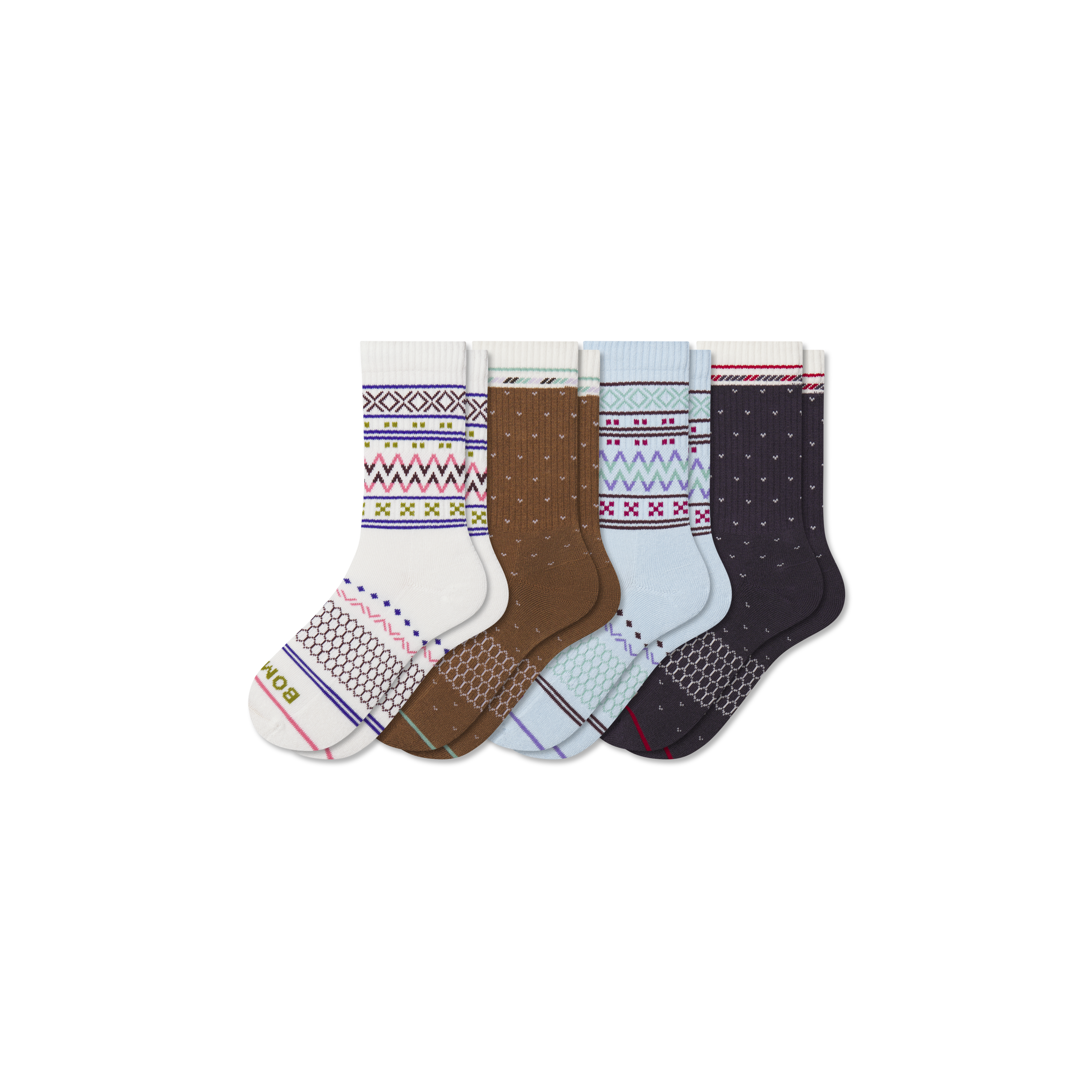 Youth Holiday Calf Sock 4-Pack