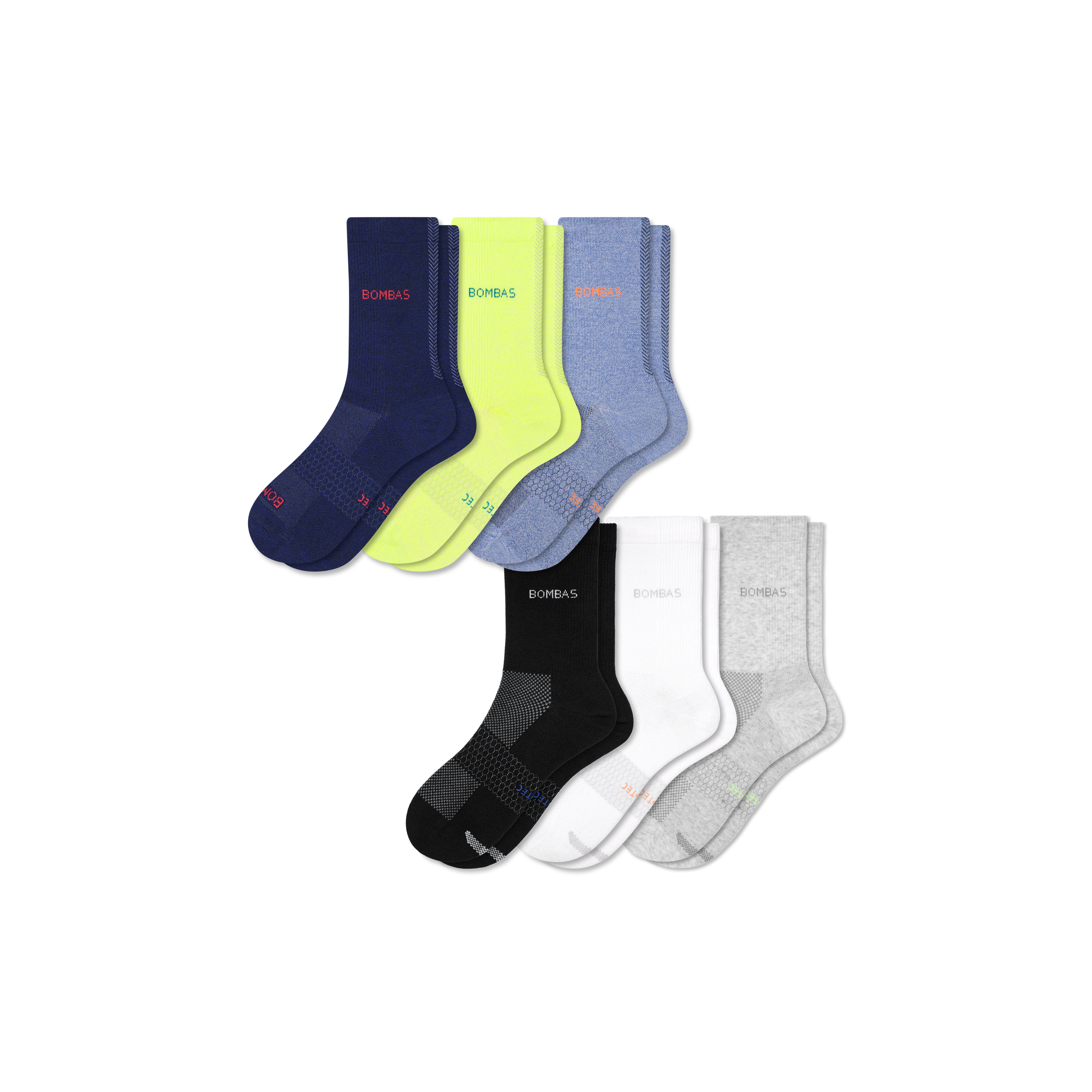 Women's UltraLite Sport Half Calf Sock 6-Pack Size Medium